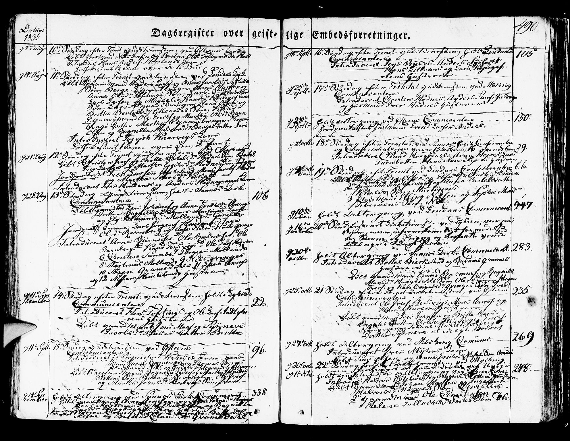 Lindås Sokneprestembete, SAB/A-76701/H/Haa: Parish register (official) no. A 8, 1823-1836, p. 490