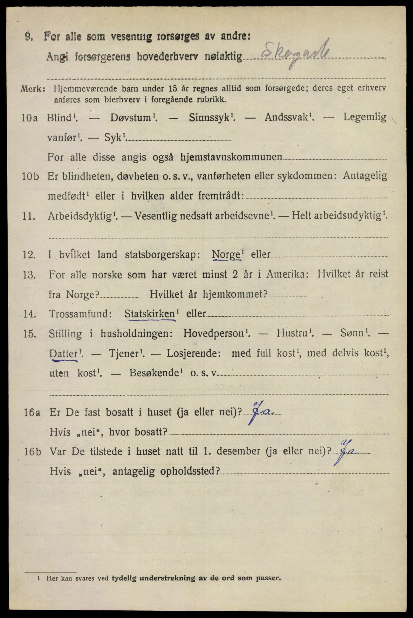 SAO, 1920 census for Enebakk, 1920, p. 7566