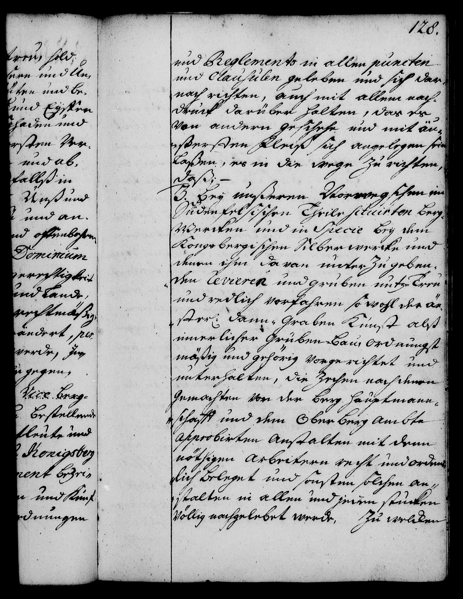 Rentekammeret, Kammerkanselliet, RA/EA-3111/G/Gg/Gge/L0002: Norsk bestallingsprotokoll med register (merket RK 53.26), 1730-1744, p. 128