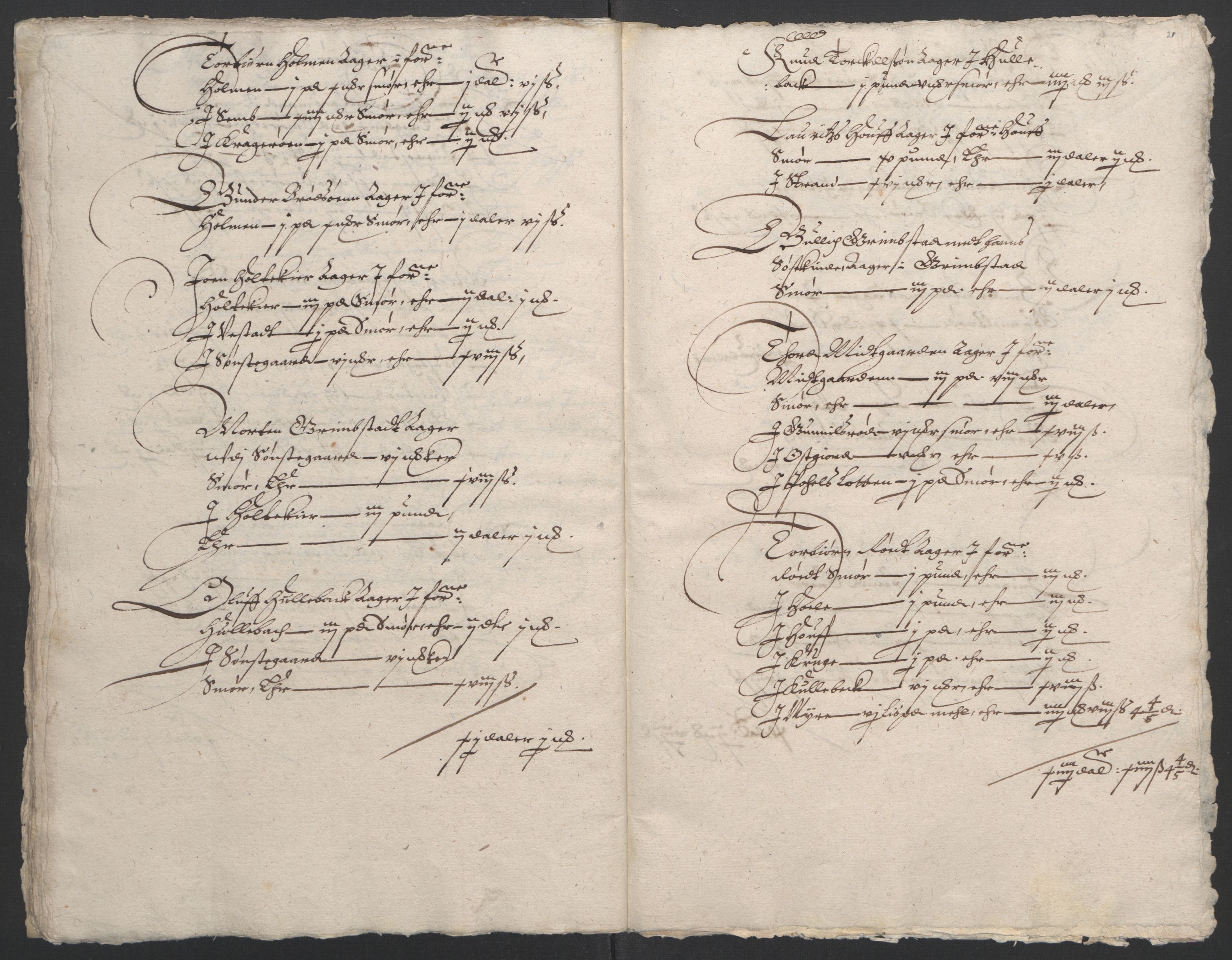 Stattholderembetet 1572-1771, AV/RA-EA-2870/Ek/L0009/0001: Jordebøker til utlikning av rosstjeneste 1624-1626: / Odelsjordebøker for noen vikværske len, 1624-1626, p. 244