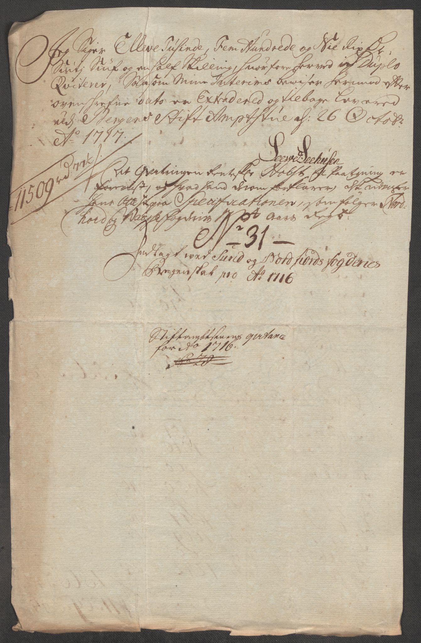 Rentekammeret inntil 1814, Reviderte regnskaper, Fogderegnskap, AV/RA-EA-4092/R53/L3440: Fogderegnskap Sunn- og Nordfjord, 1716, p. 183