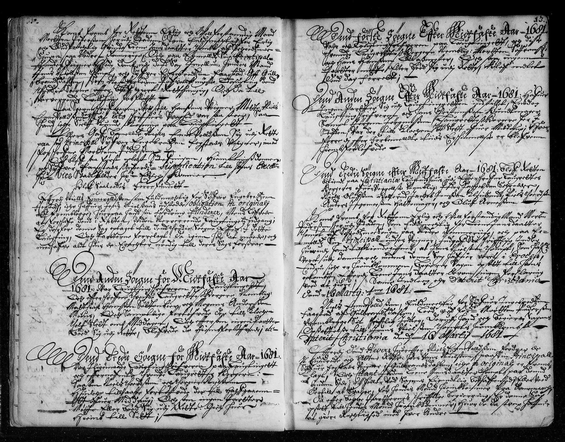 Christiania lagting, AV/SAO-A-11131/F/Fa/L0008: Tingbok, 1680-1689, p. 12b-13a