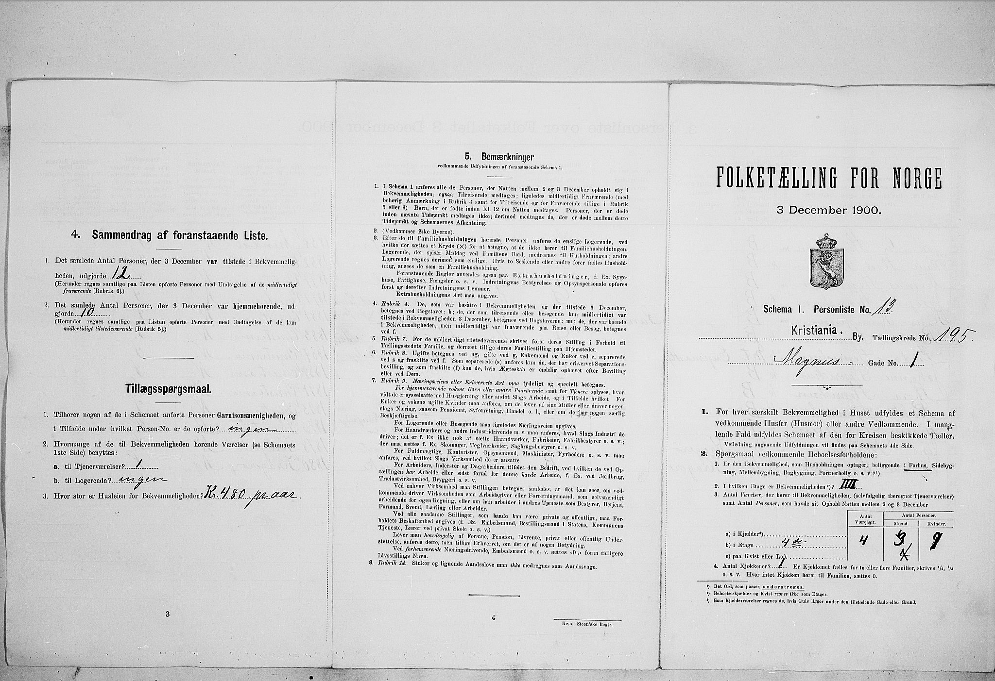 SAO, 1900 census for Kristiania, 1900, p. 53652