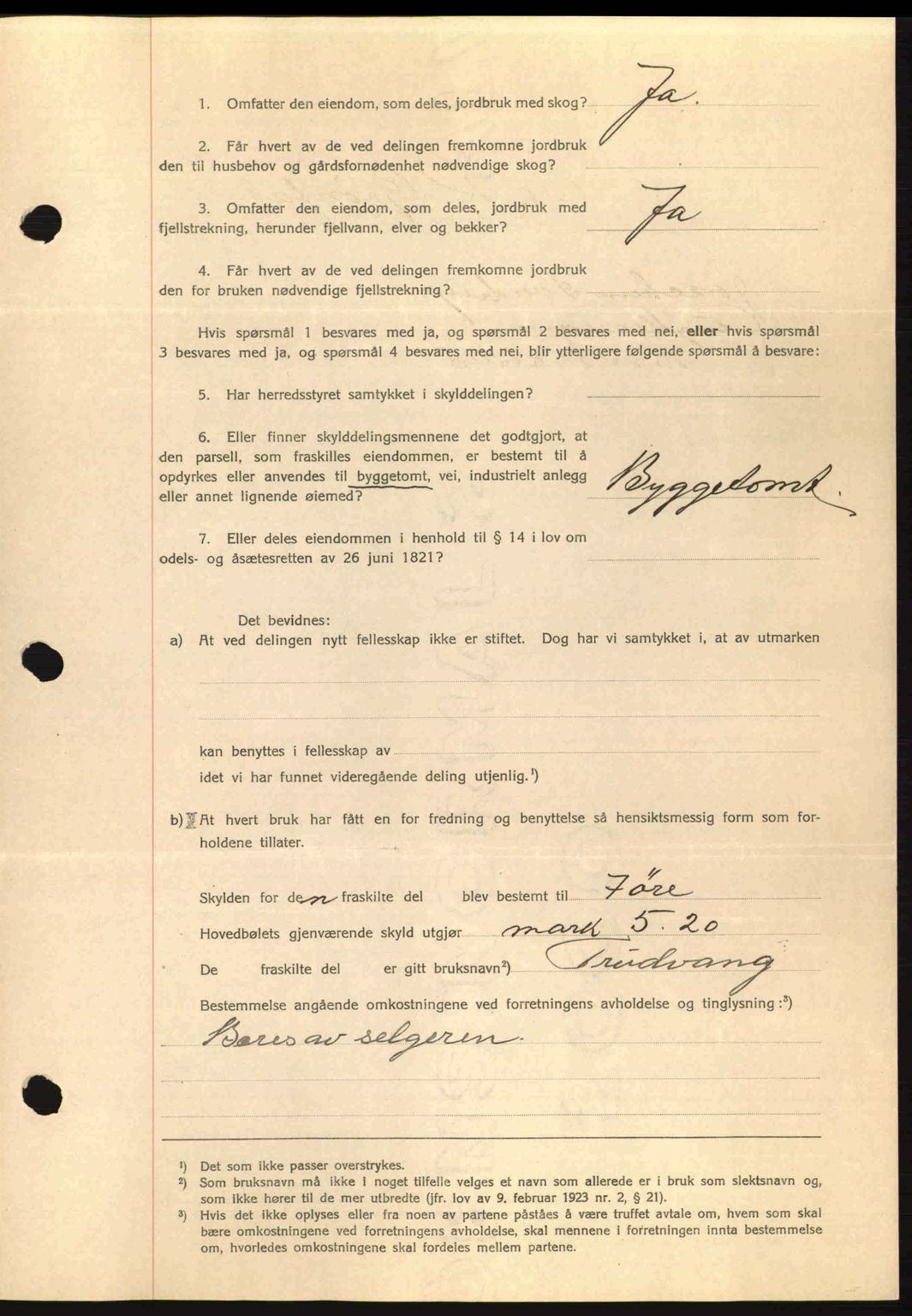 Romsdal sorenskriveri, AV/SAT-A-4149/1/2/2C: Mortgage book no. A8, 1939-1940, Diary no: : 887/1940