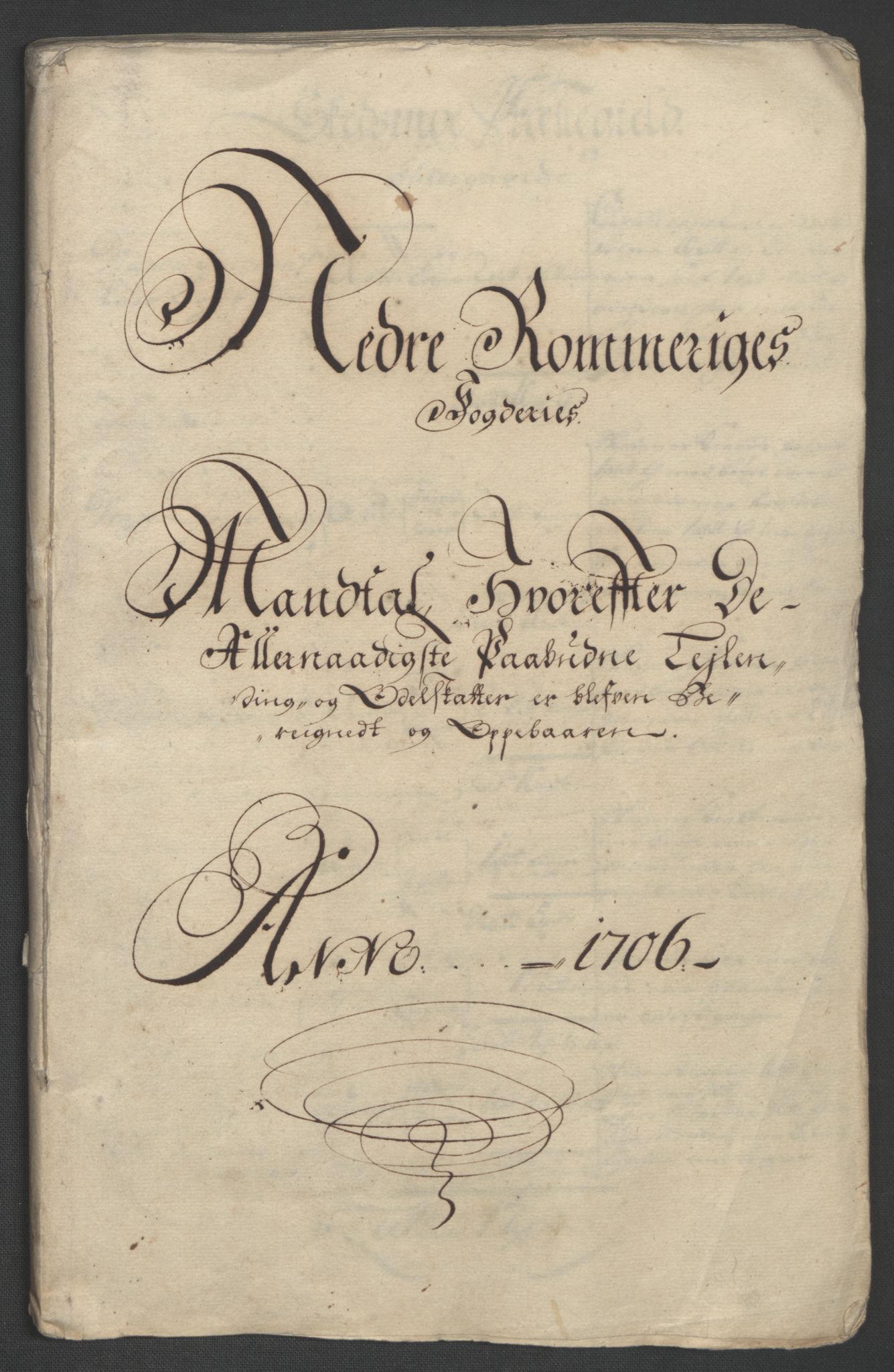 Rentekammeret inntil 1814, Reviderte regnskaper, Fogderegnskap, RA/EA-4092/R11/L0590: Fogderegnskap Nedre Romerike, 1706-1707, p. 30