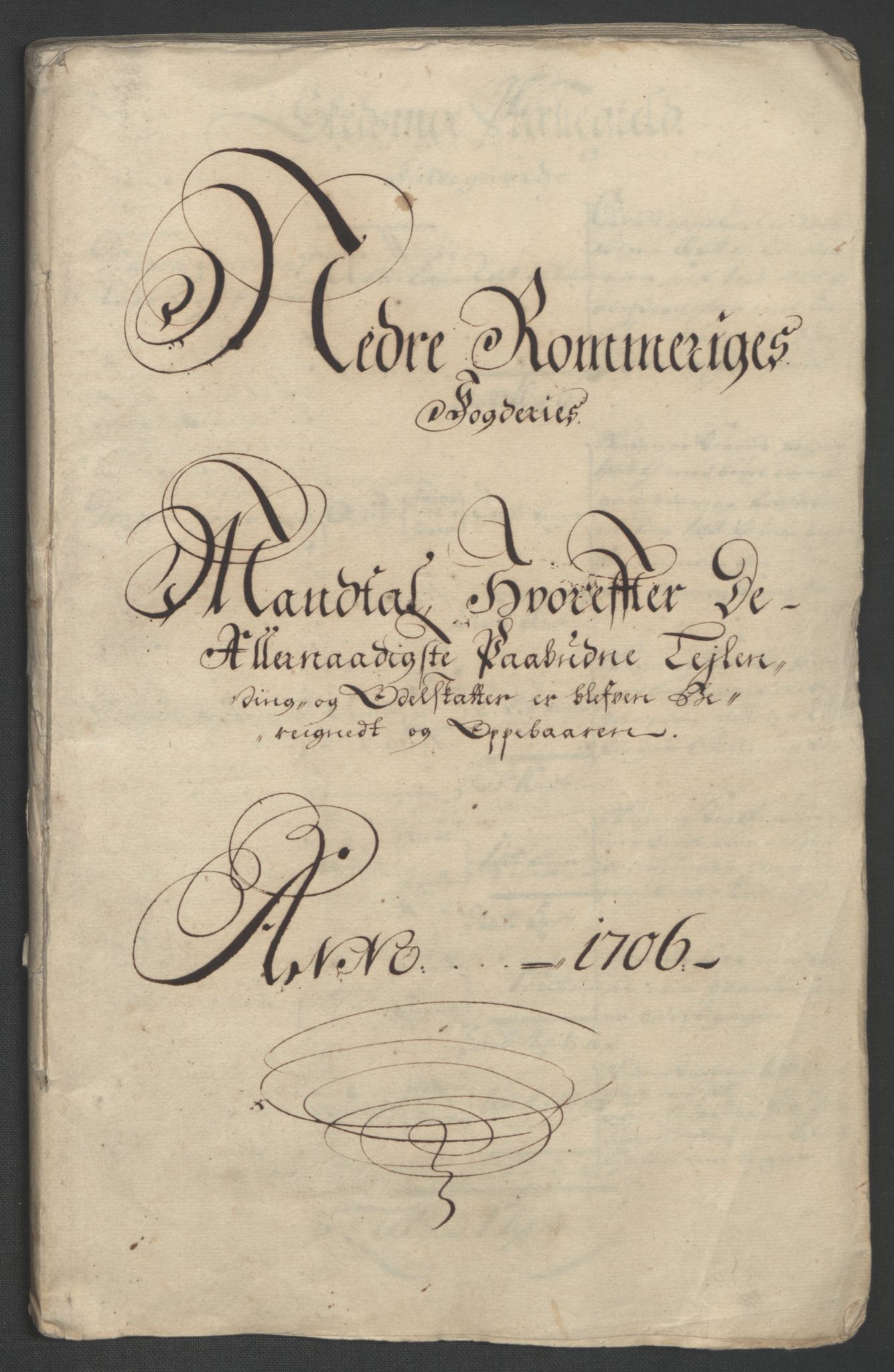 Rentekammeret inntil 1814, Reviderte regnskaper, Fogderegnskap, AV/RA-EA-4092/R11/L0590: Fogderegnskap Nedre Romerike, 1706-1707, p. 30