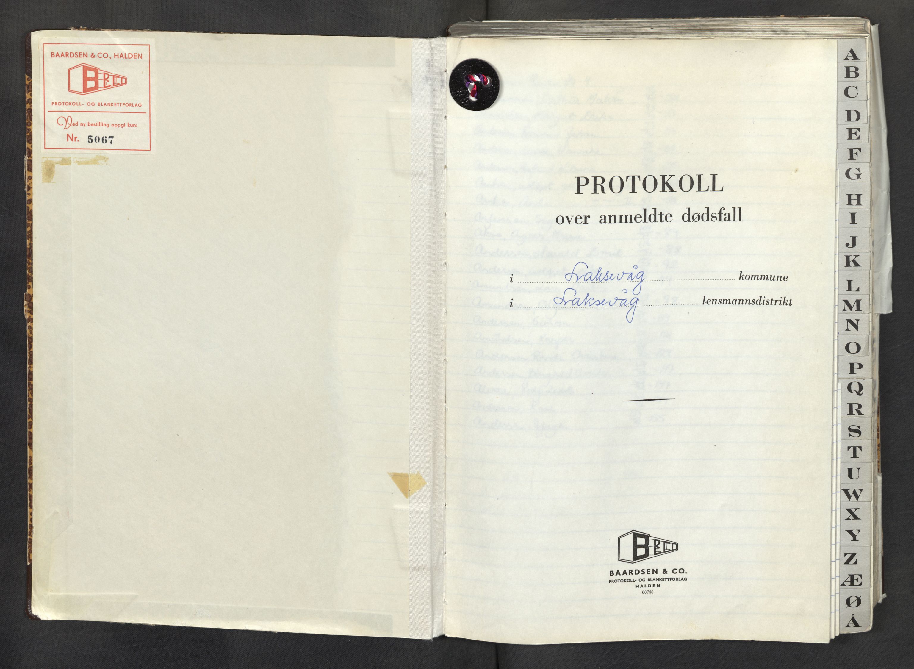 Lensmannen i Laksevåg, AV/SAB-A-33401/0006/L0008: Dødsfallprotokoll, 1969-1972
