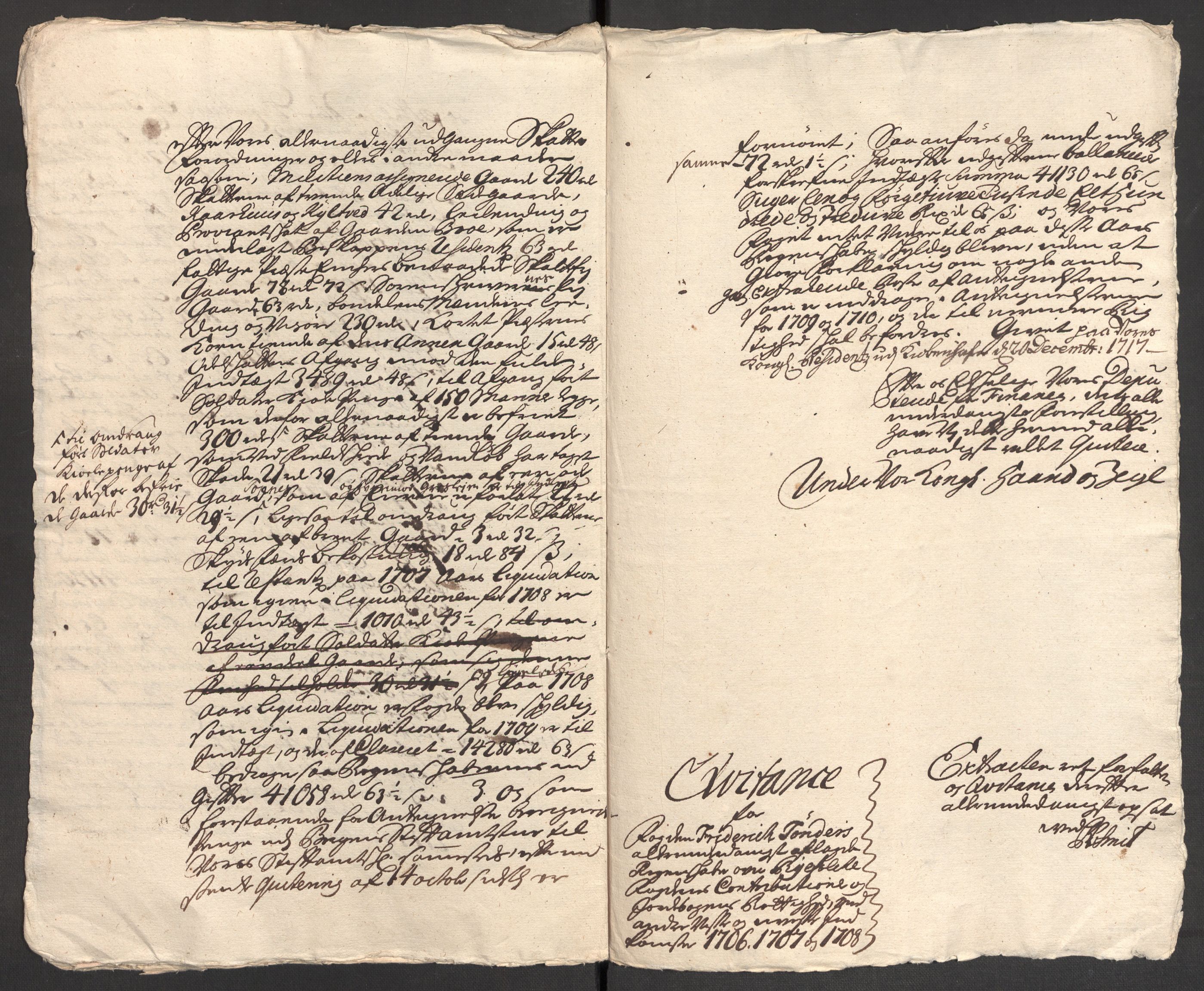 Rentekammeret inntil 1814, Reviderte regnskaper, Fogderegnskap, AV/RA-EA-4092/R47/L2861: Fogderegnskap Ryfylke, 1706-1709, p. 352