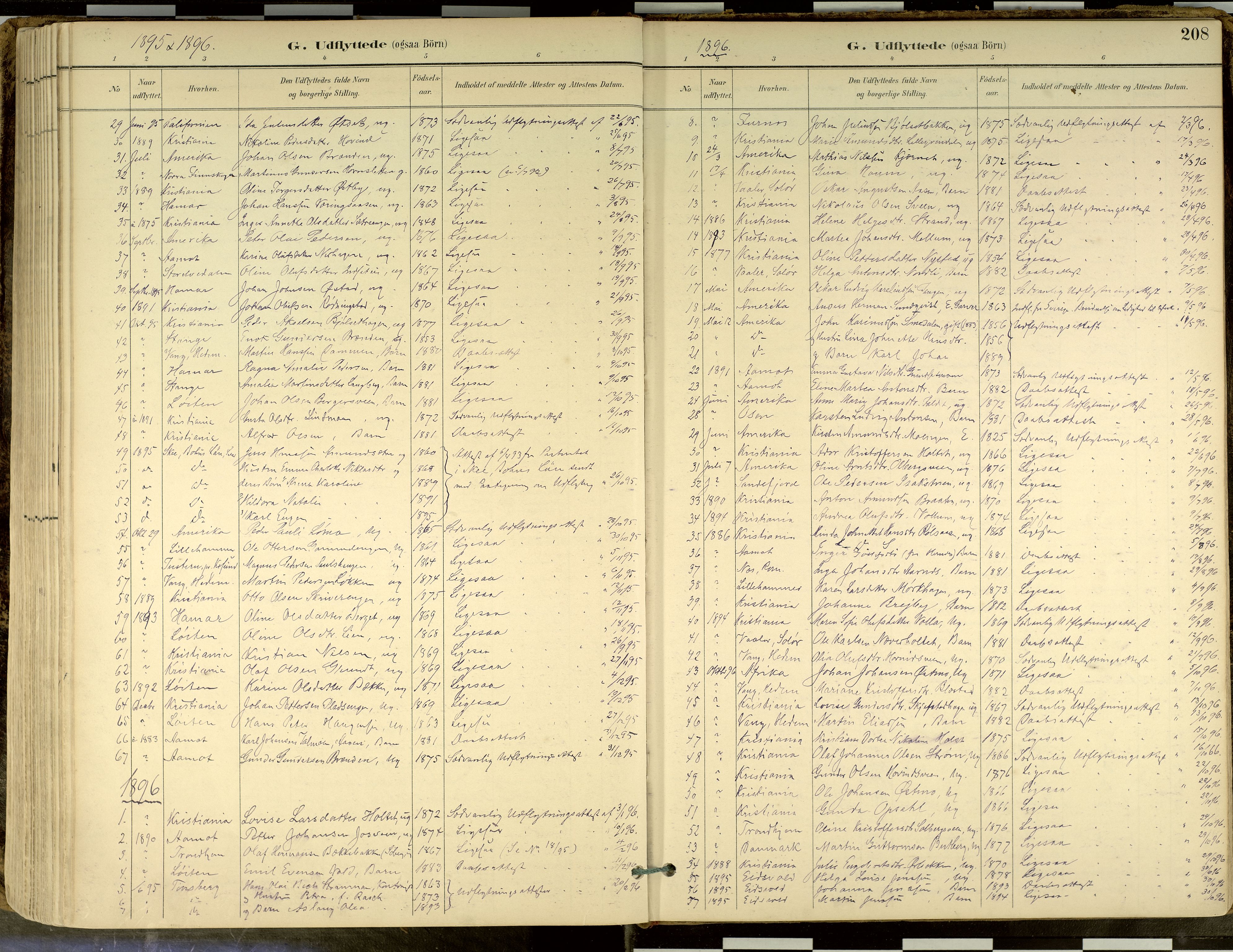 Elverum prestekontor, AV/SAH-PREST-044/H/Ha/Haa/L0018: Parish register (official) no. 18, 1894-1914, p. 208