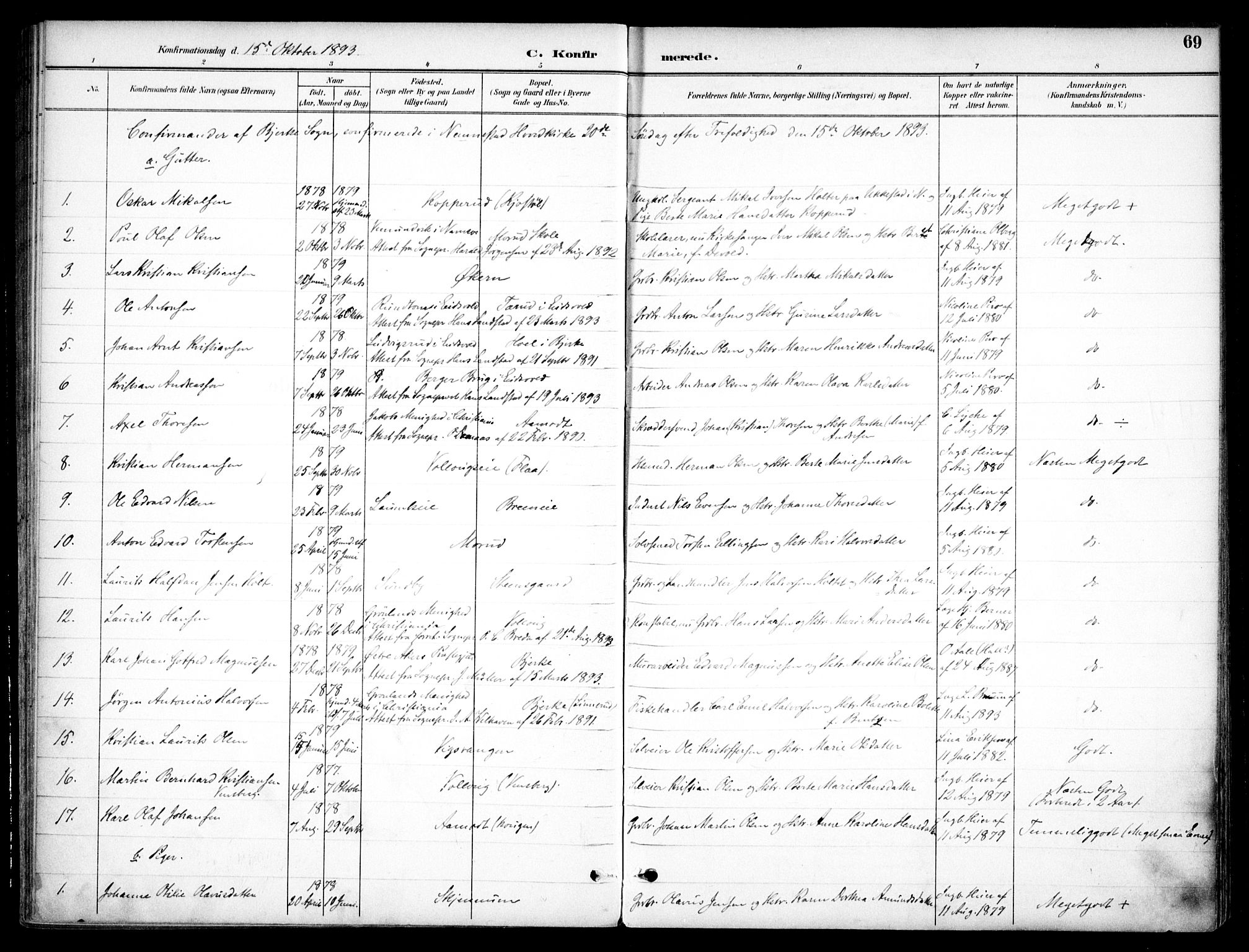 Nannestad prestekontor Kirkebøker, AV/SAO-A-10414a/F/Fc/L0002: Parish register (official) no. III 2, 1893-1907, p. 69