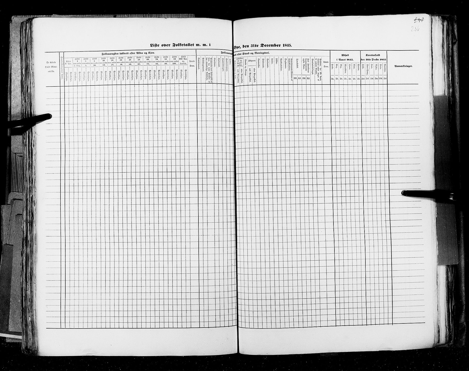 RA, Census 1845, vol. 11: Cities, 1845, p. 256