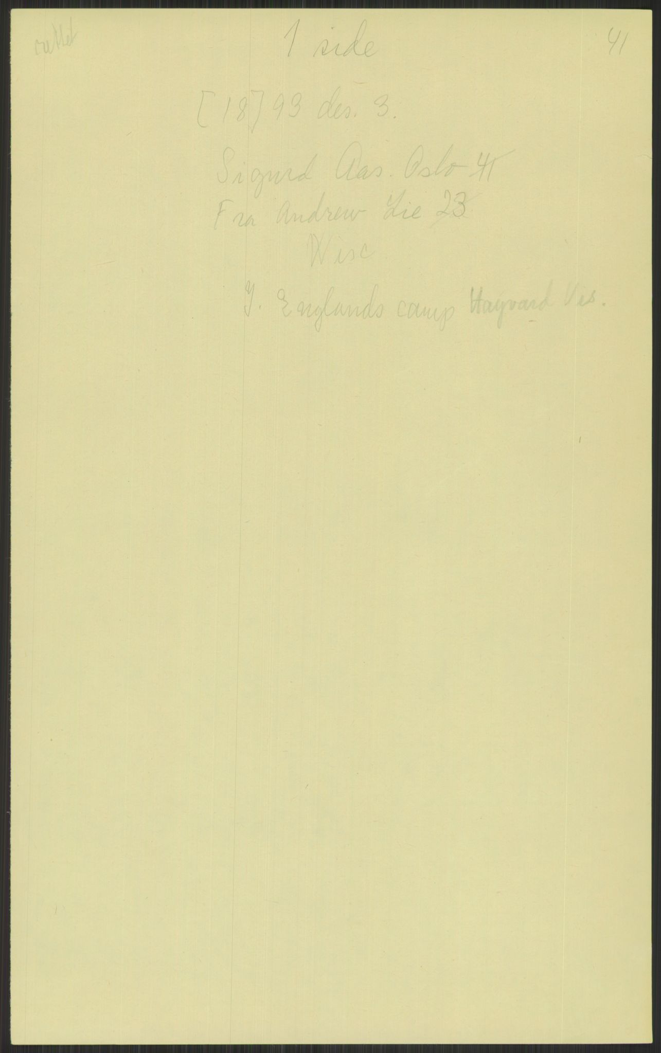 Samlinger til kildeutgivelse, Amerikabrevene, AV/RA-EA-4057/F/L0034: Innlån fra Nord-Trøndelag, 1838-1914, p. 479