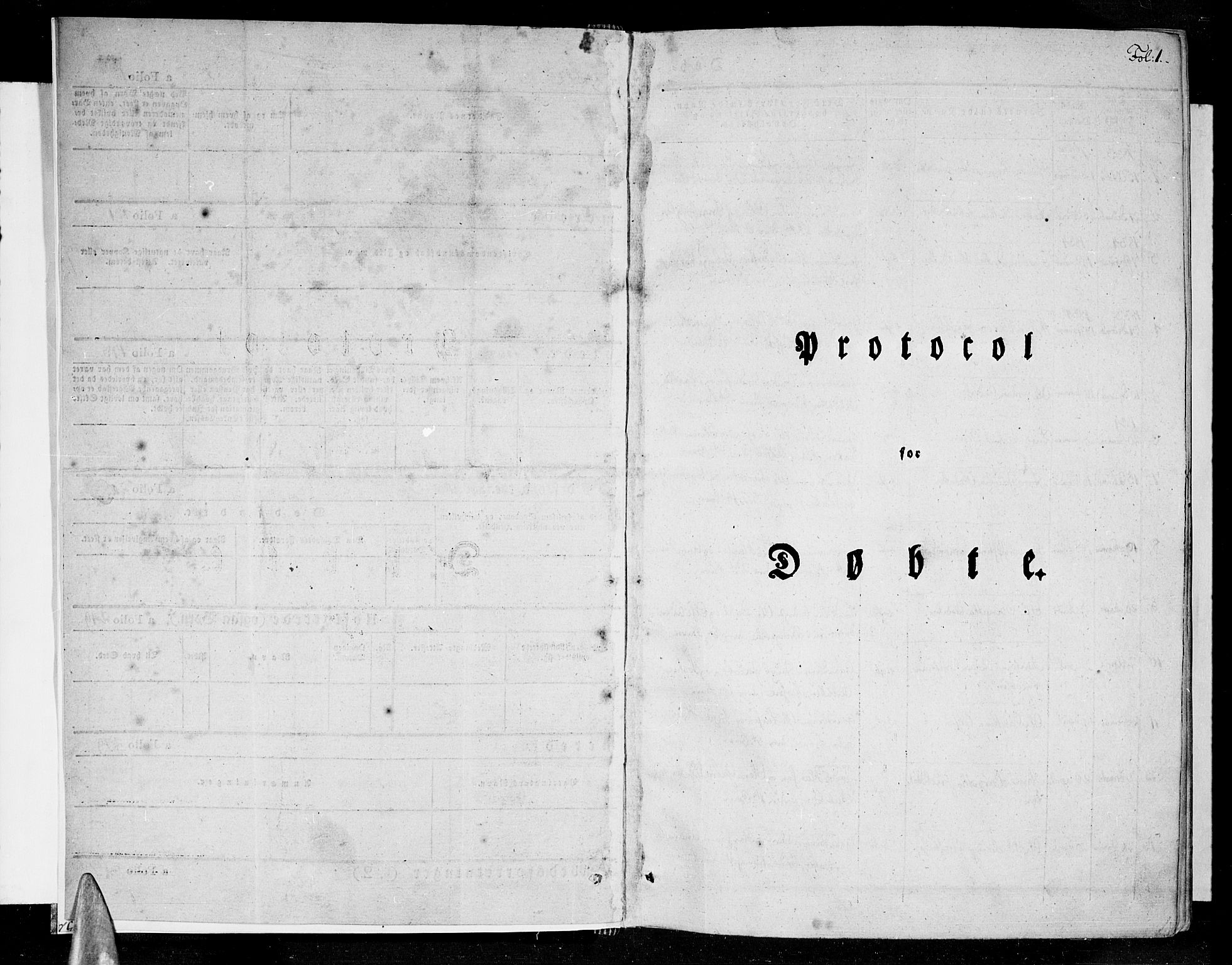 Ministerialprotokoller, klokkerbøker og fødselsregistre - Nordland, SAT/A-1459/852/L0737: Parish register (official) no. 852A07, 1833-1849, p. 1