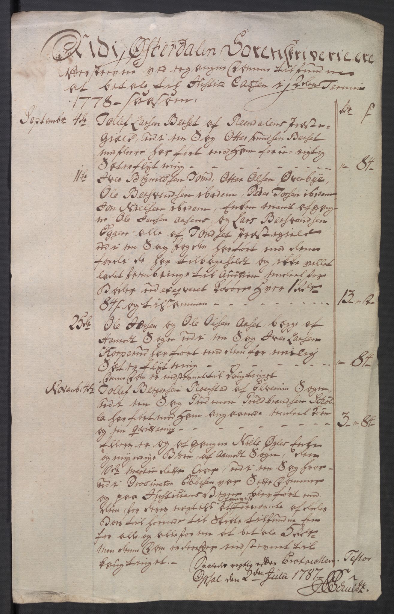 Rentekammeret inntil 1814, Reviderte regnskaper, Mindre regnskaper, AV/RA-EA-4068/Rb/L0014: Opplands amt, 1771-1779, p. 649