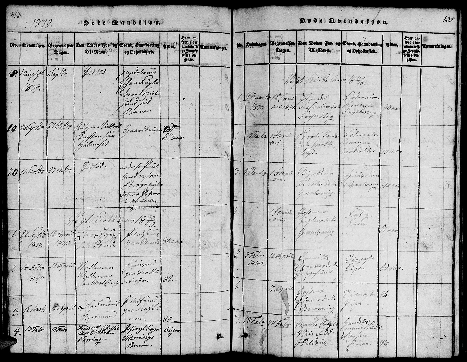 Ministerialprotokoller, klokkerbøker og fødselsregistre - Møre og Romsdal, AV/SAT-A-1454/507/L0078: Parish register (copy) no. 507C01, 1816-1840, p. 135