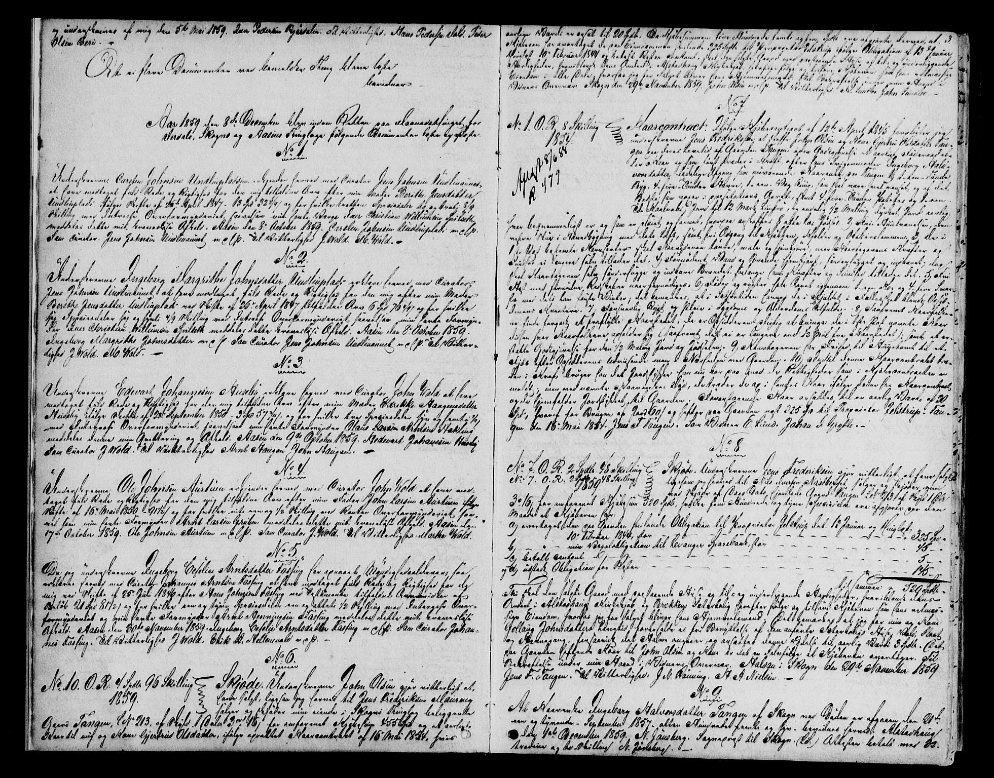 Stjør- og Verdal sorenskriveri, AV/SAT-A-4167/1/2/2C/L0024: Mortgage book no. L, 1859-1863, p. 3