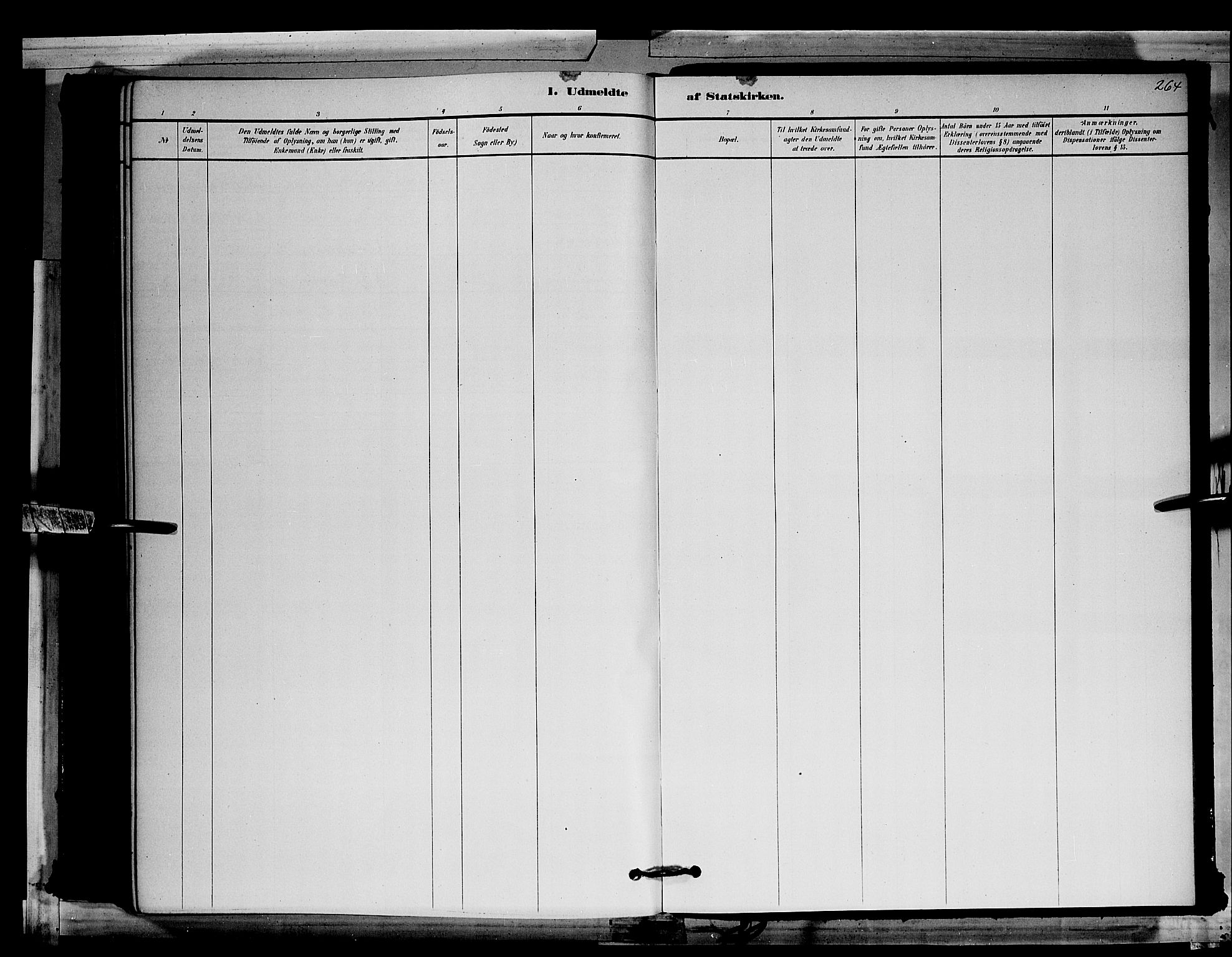 Ringsaker prestekontor, AV/SAH-PREST-014/L/La/L0011: Parish register (copy) no. 11, 1879-1890, p. 264