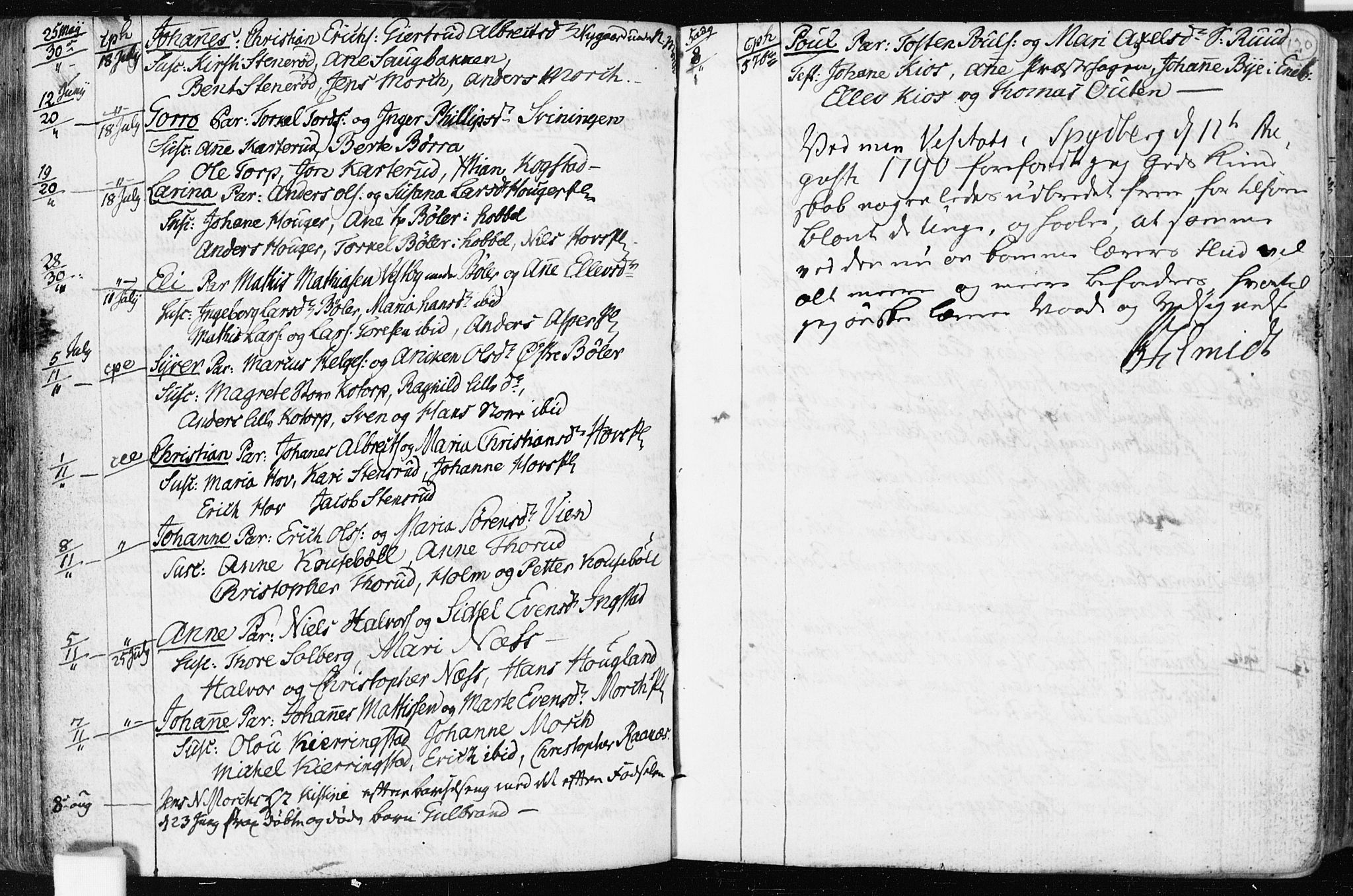 Spydeberg prestekontor Kirkebøker, AV/SAO-A-10924/F/Fa/L0003: Parish register (official) no. I 3, 1778-1814, p. 120