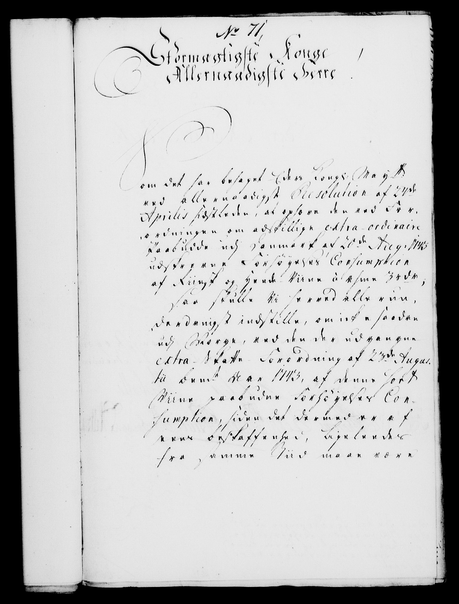 Rentekammeret, Kammerkanselliet, RA/EA-3111/G/Gf/Gfa/L0030: Norsk relasjons- og resolusjonsprotokoll (merket RK 52.30), 1748, p. 464