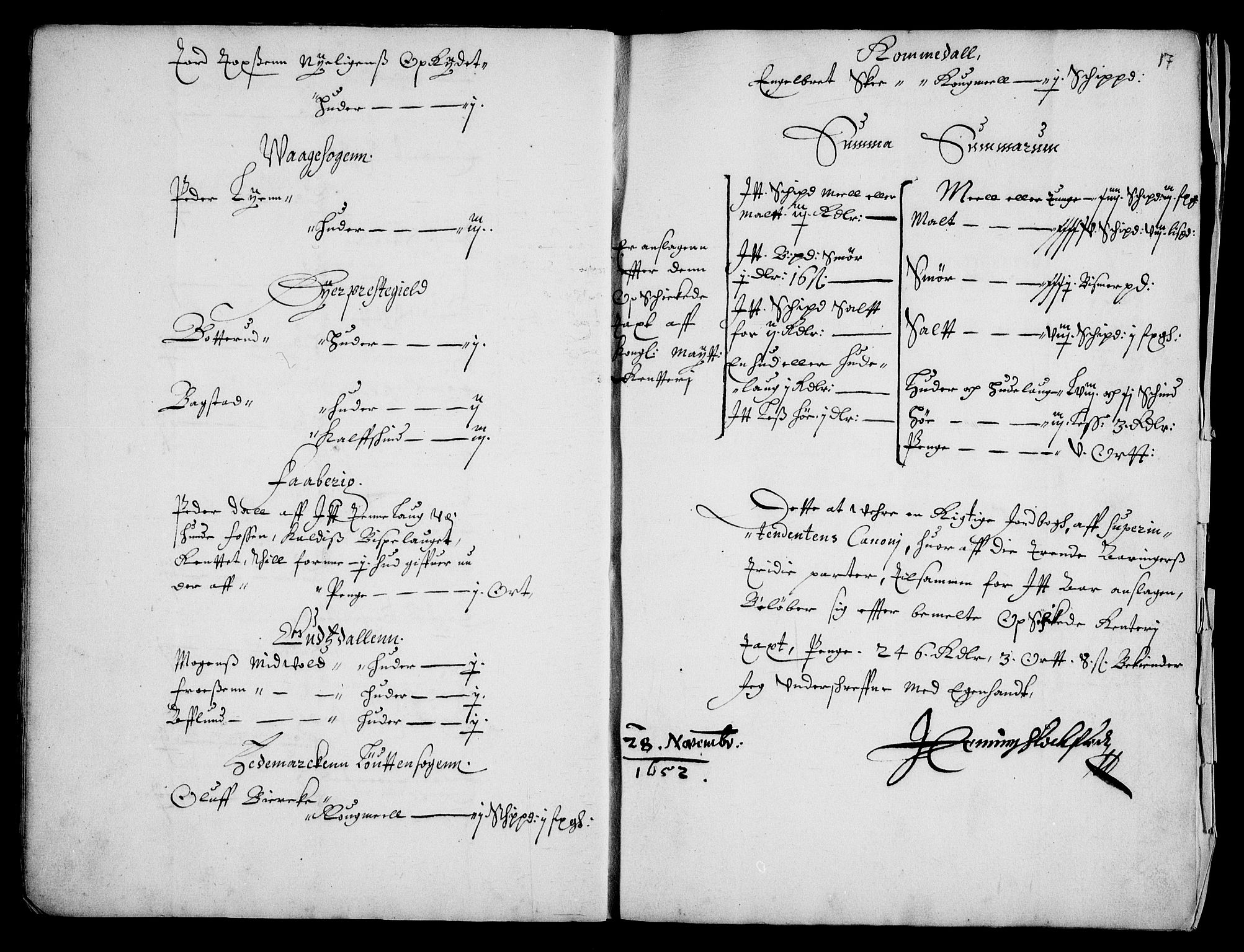 Rentekammeret inntil 1814, Realistisk ordnet avdeling, AV/RA-EA-4070/Fc/Fca/L0001/0002: [Ca I]  Akershus stift / Kristiania kapitels jordebok, 1652-1654, p. 16-17