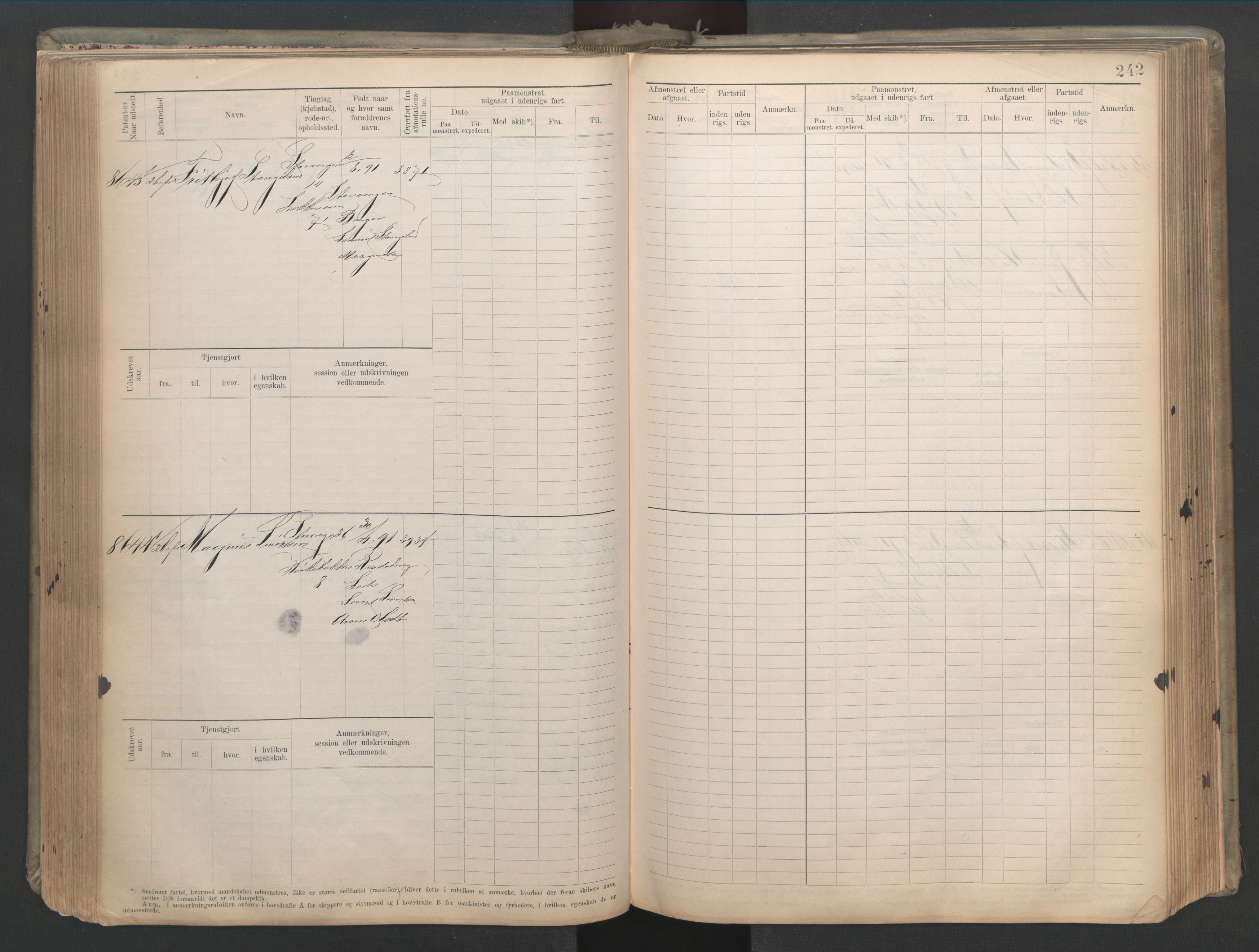 Stavanger sjømannskontor, AV/SAST-A-102006/F/Fb/Fbb/L0023: Sjøfartshovedrulle patnentnr. 8161-8904 (dublett), 1903, p. 246