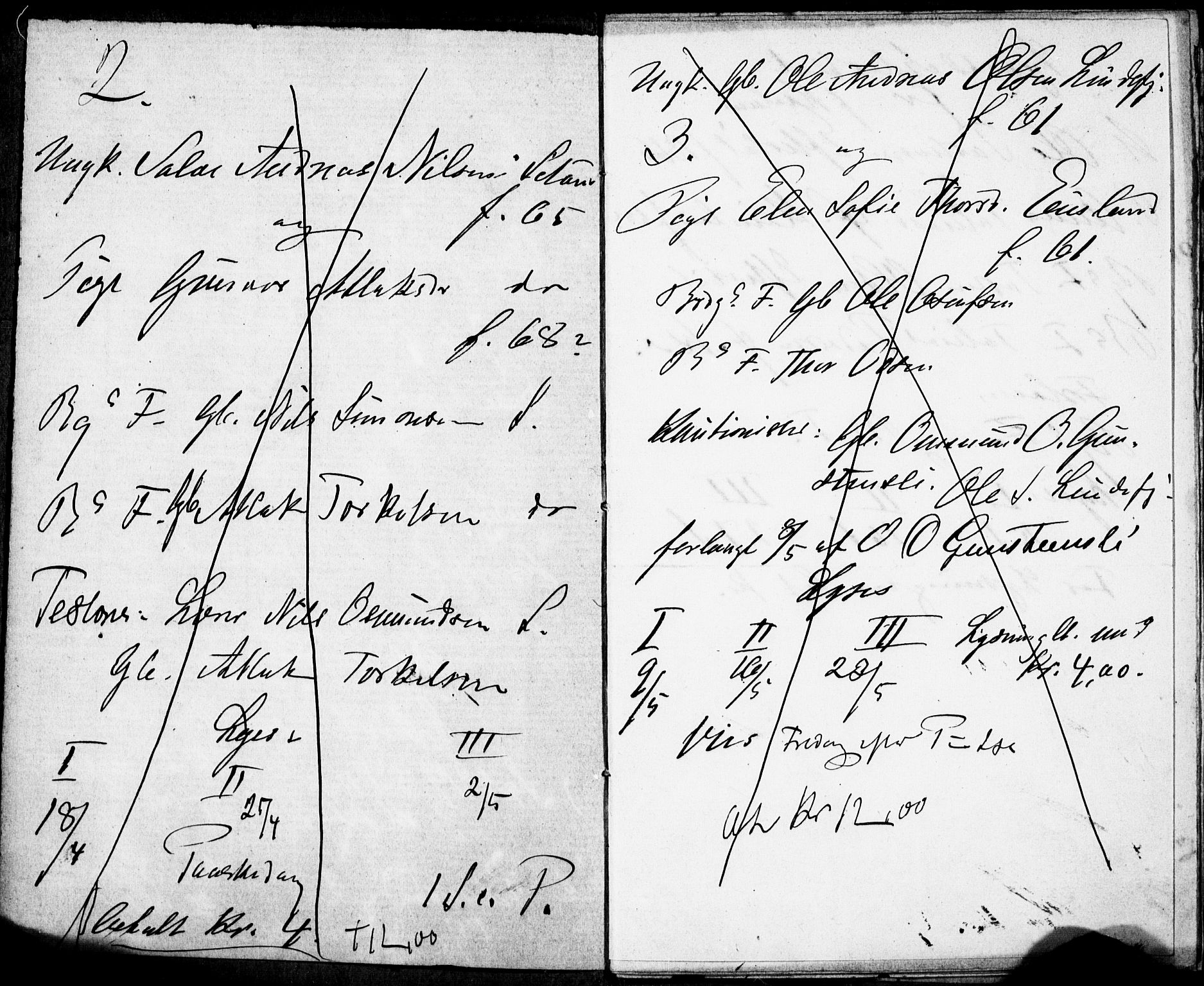 Fjotland sokneprestkontor, AV/SAK-1111-0010/F/Fe/L0001: Banns register no. II.5.1, 1886-1886, p. 2-3