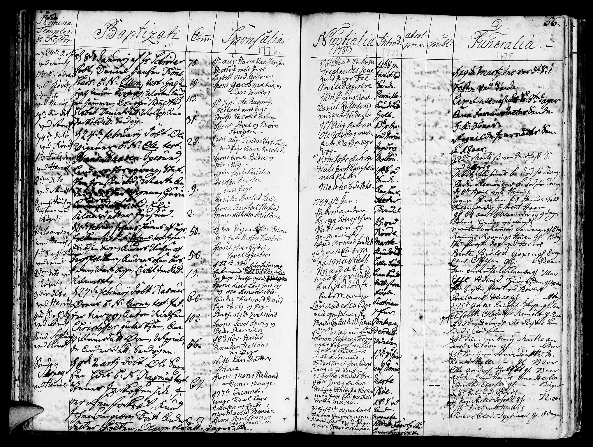 Ministerialprotokoller, klokkerbøker og fødselsregistre - Møre og Romsdal, AV/SAT-A-1454/507/L0067: Parish register (official) no. 507A02, 1767-1788, p. 56