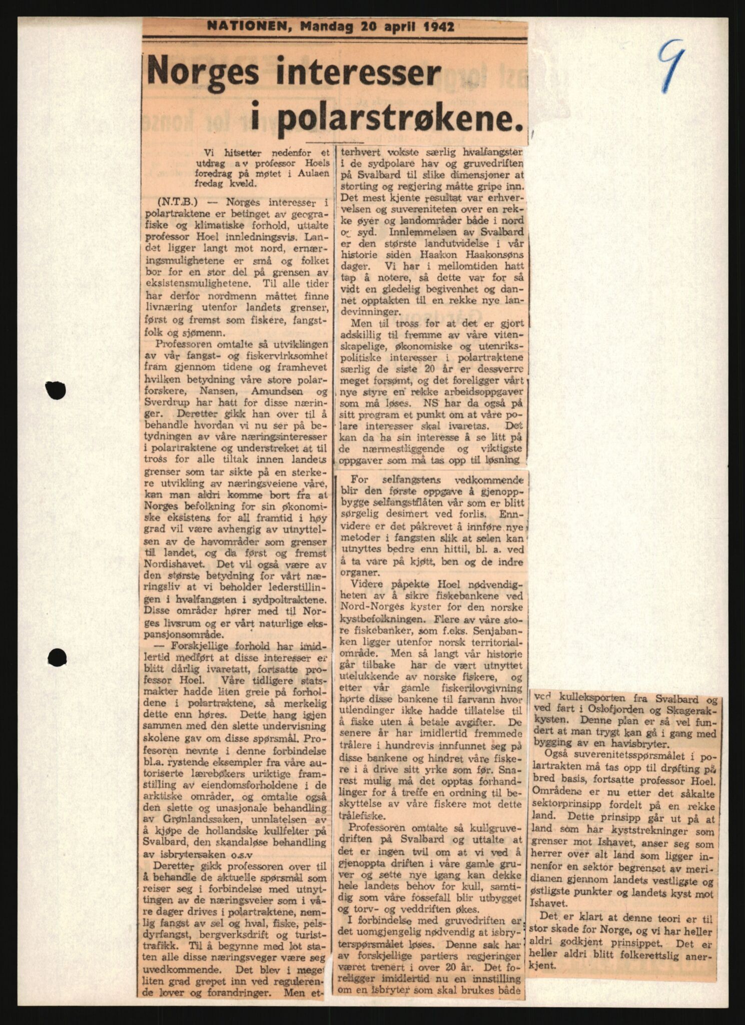 Forsvarets Overkommando. 2 kontor. Arkiv 11.4. Spredte tyske arkivsaker, AV/RA-RAFA-7031/D/Dar/Darb/L0013: Reichskommissariat - Hauptabteilung Vervaltung, 1917-1942, p. 795