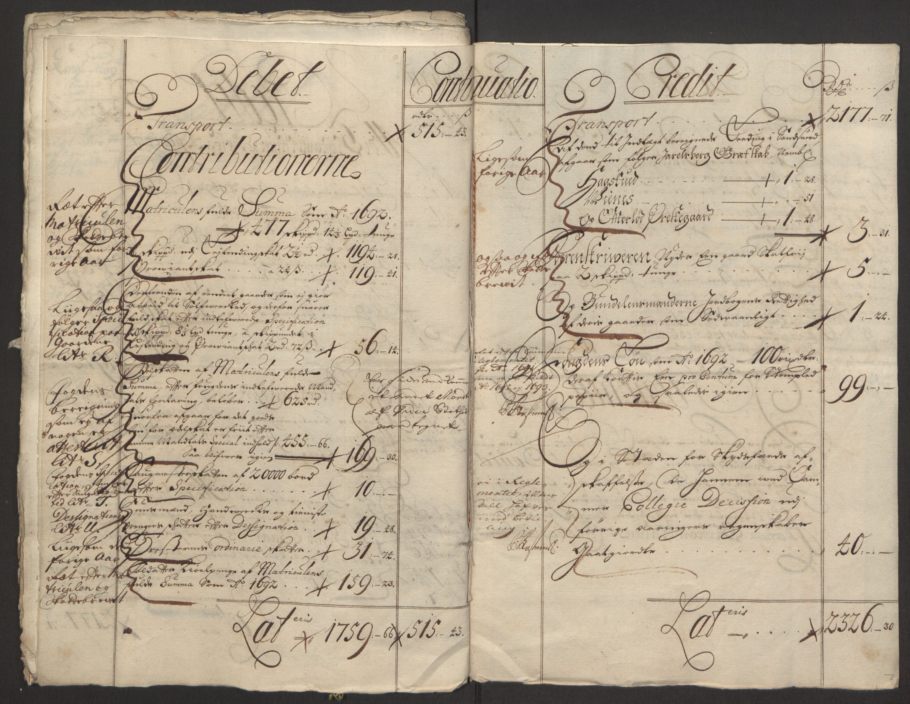 Rentekammeret inntil 1814, Reviderte regnskaper, Fogderegnskap, AV/RA-EA-4092/R24/L1575: Fogderegnskap Numedal og Sandsvær, 1692-1695, p. 23