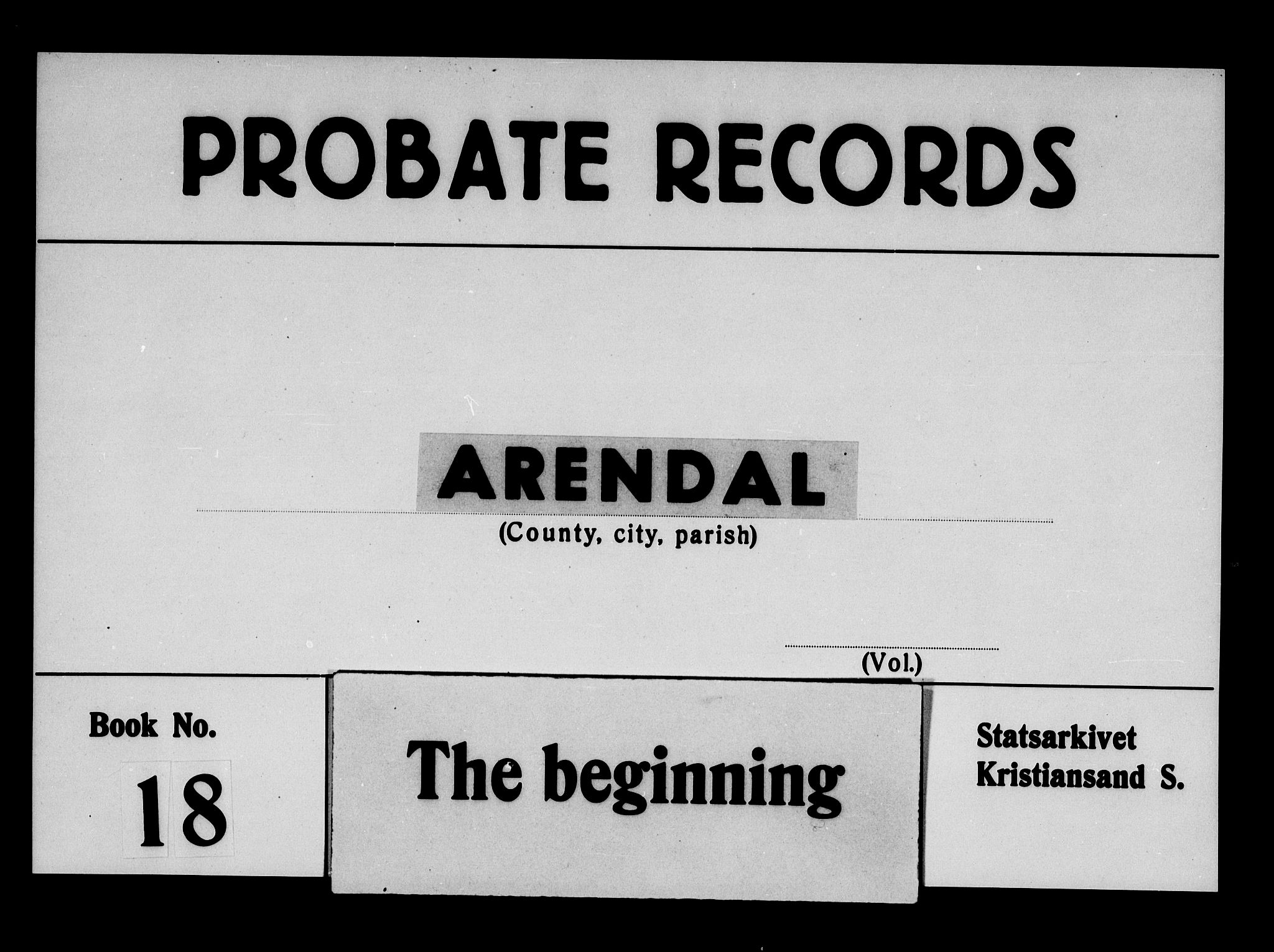 Arendal byfogd, AV/SAK-1222-0001/H/Hc/L0020: Skifteprotokoll nr. 18, 1847-1862