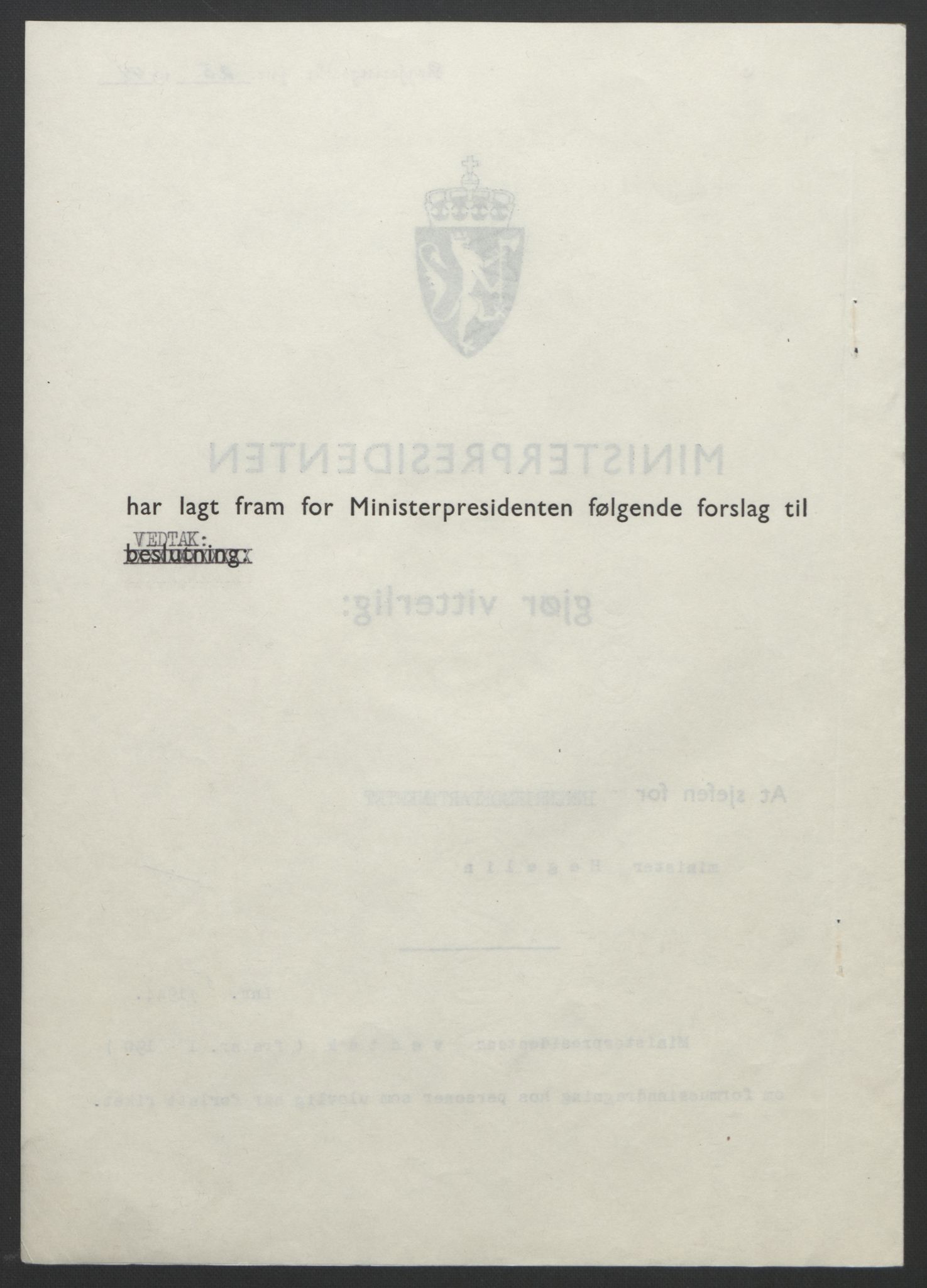 NS-administrasjonen 1940-1945 (Statsrådsekretariatet, de kommisariske statsråder mm), AV/RA-S-4279/D/Db/L0111/0003: Saker fra krigsårene / Journal, 1940-1945, p. 203