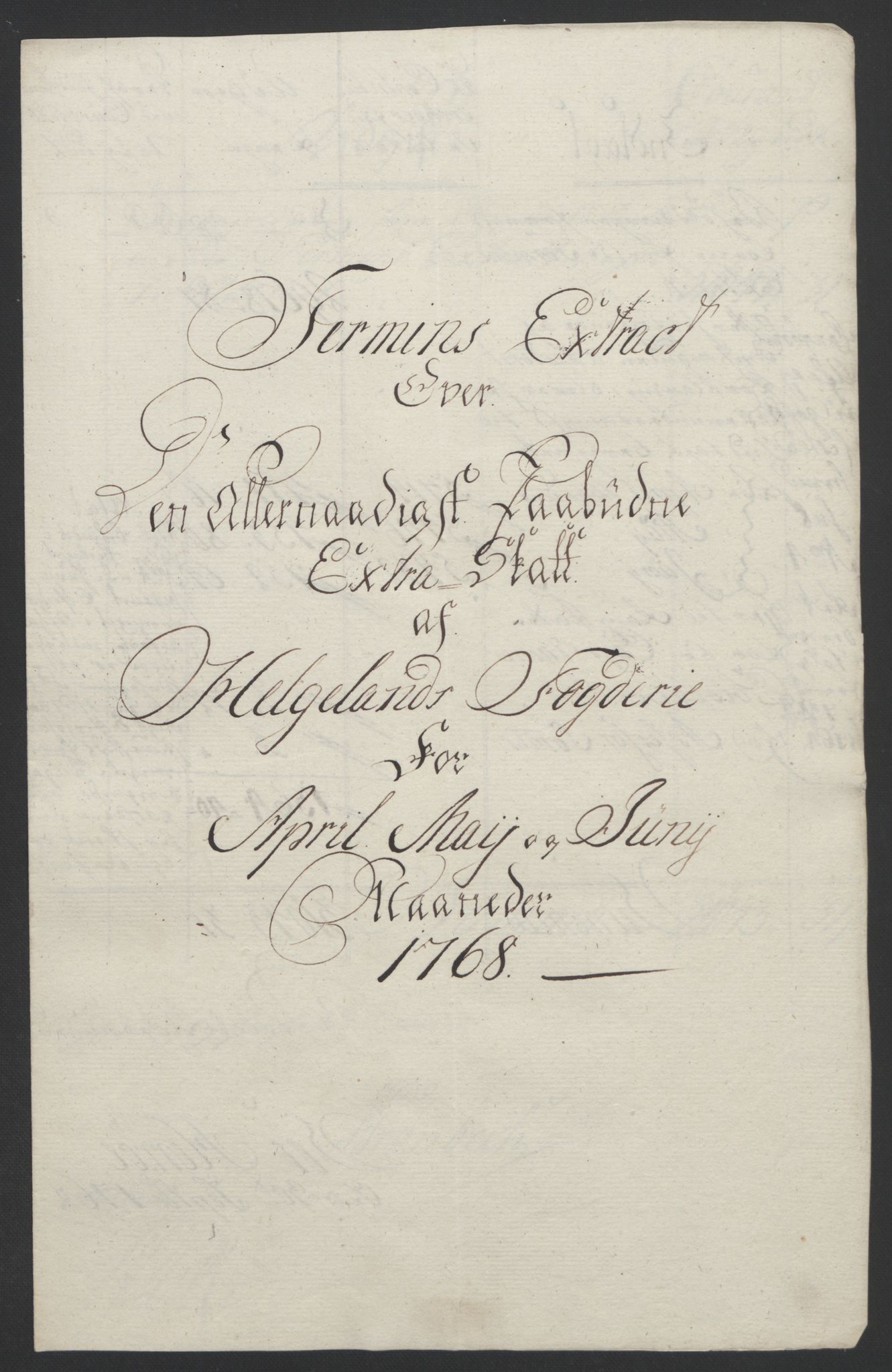 Rentekammeret inntil 1814, Reviderte regnskaper, Fogderegnskap, AV/RA-EA-4092/R65/L4573: Ekstraskatten Helgeland, 1762-1772, p. 183