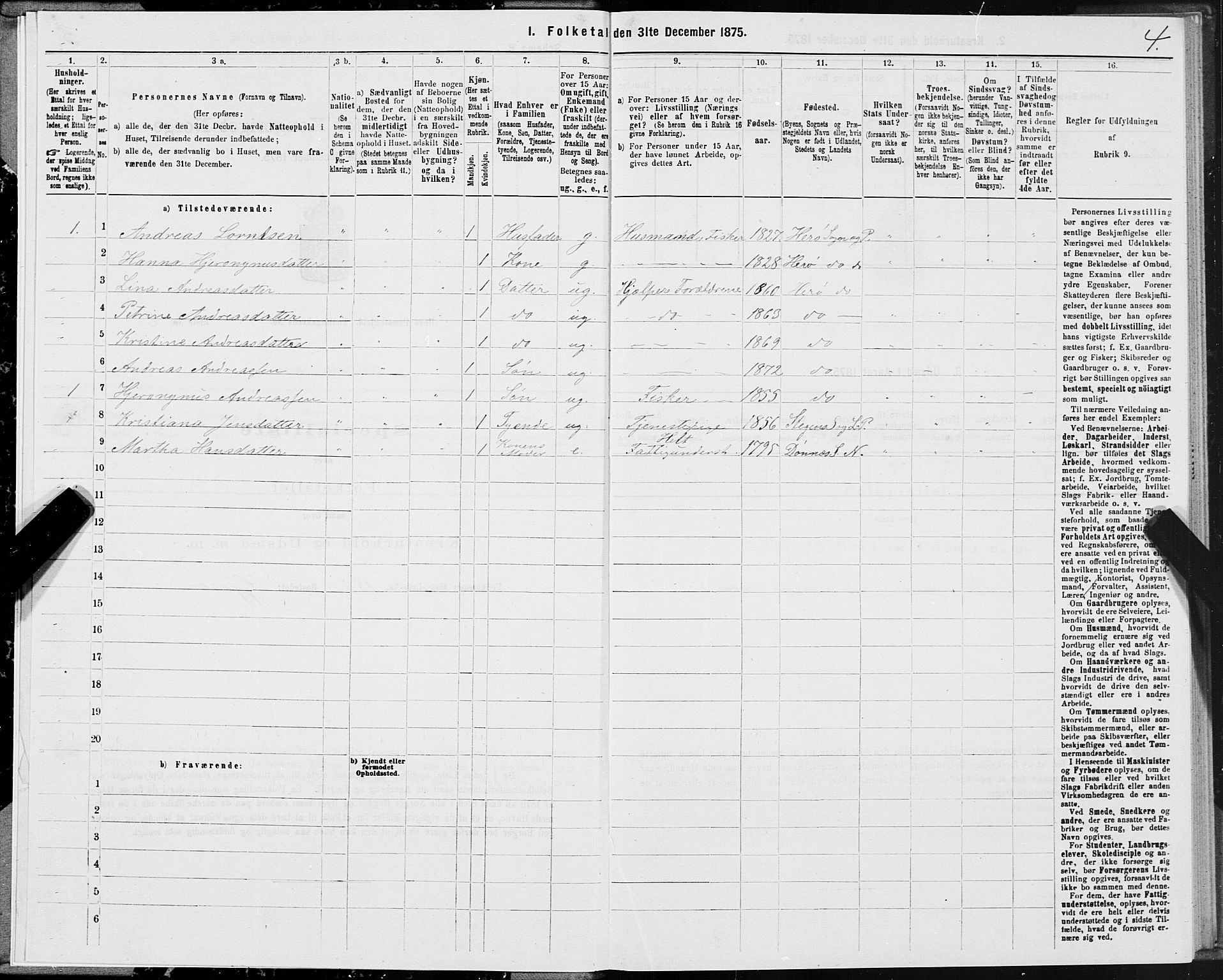SAT, 1875 census for 1818P Herøy, 1875, p. 1004