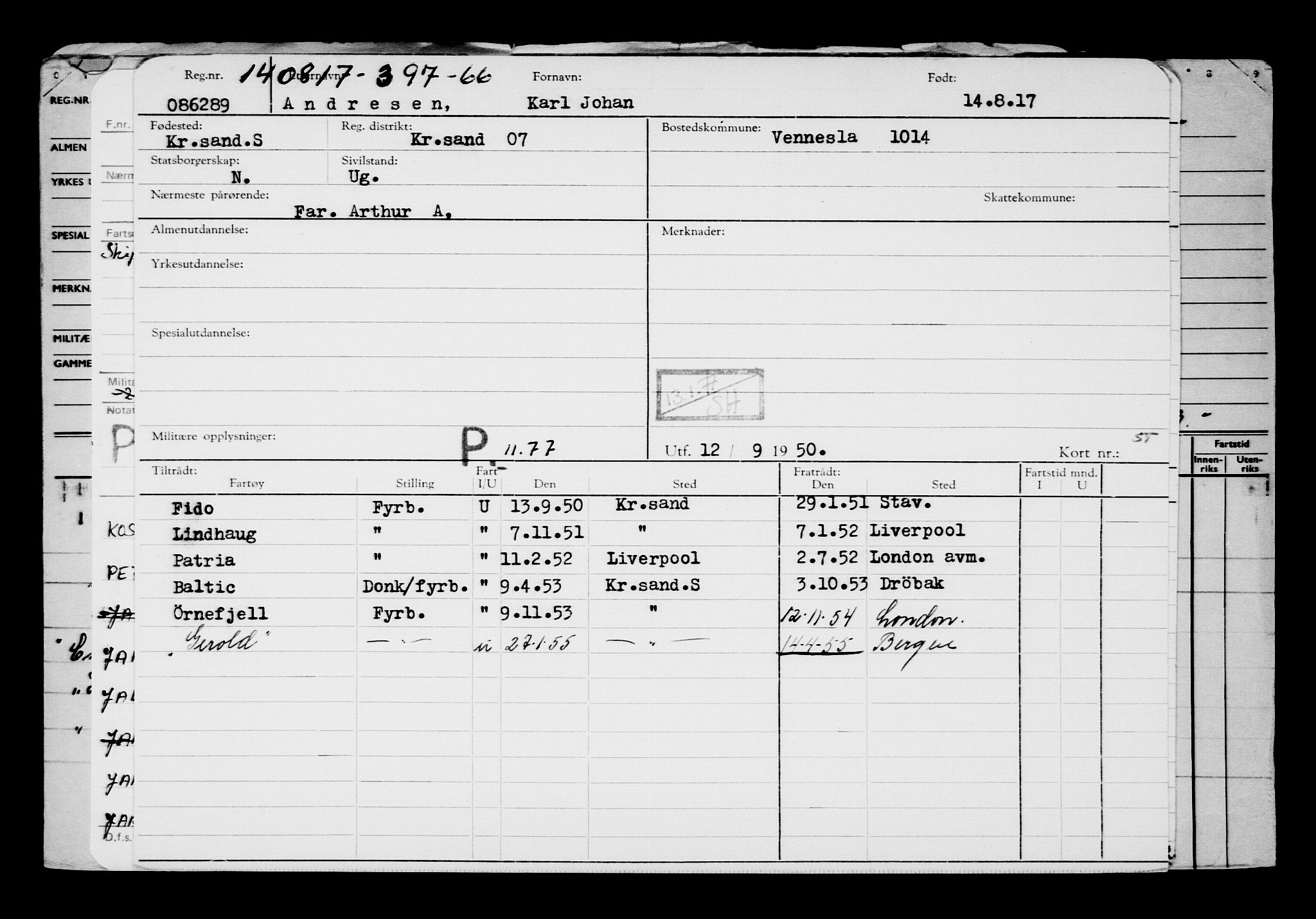 Direktoratet for sjømenn, AV/RA-S-3545/G/Gb/L0150: Hovedkort, 1917, p. 879