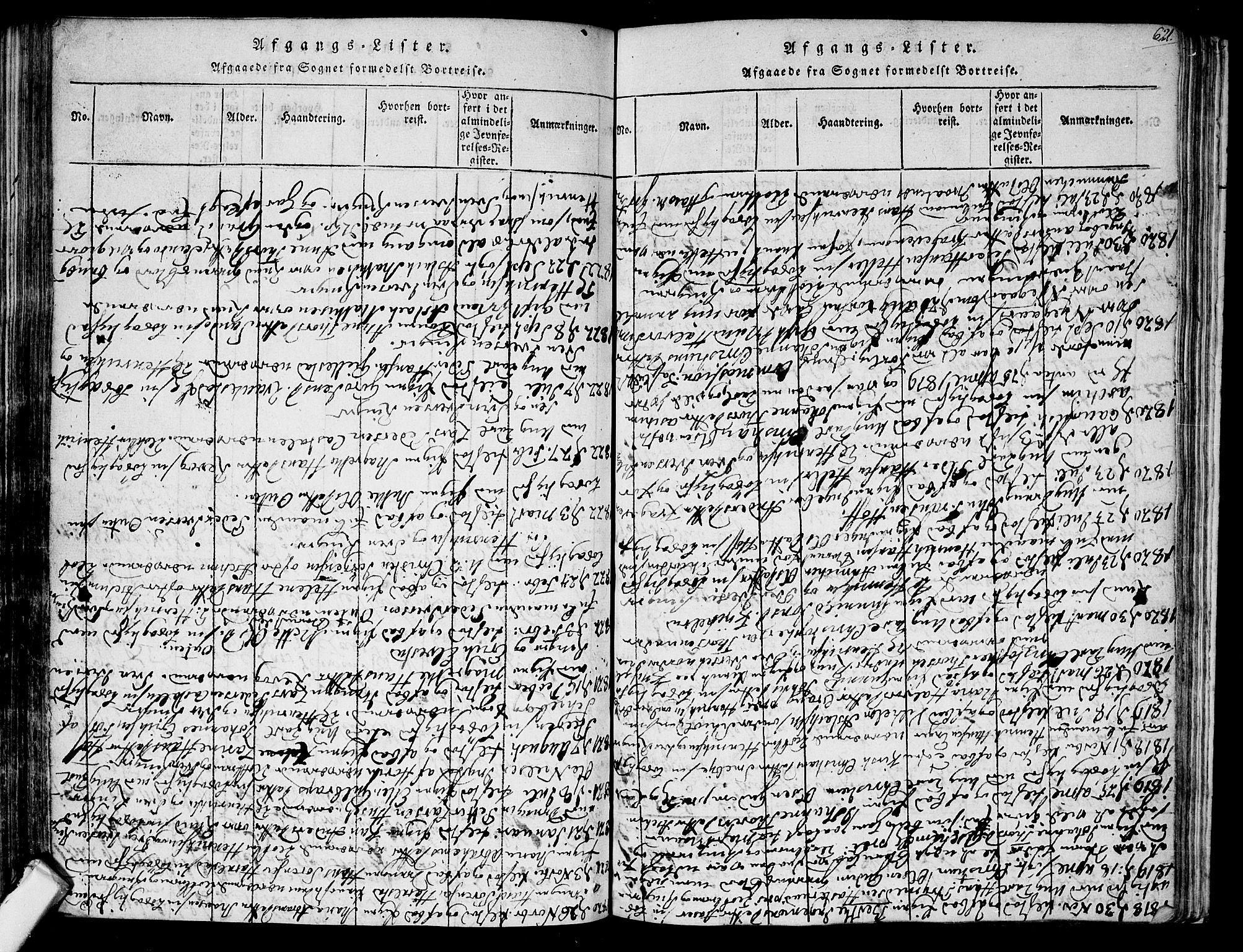 Askim prestekontor Kirkebøker, AV/SAO-A-10900/F/Fa/L0004: Parish register (official) no. 4, 1817-1846, p. 620-621