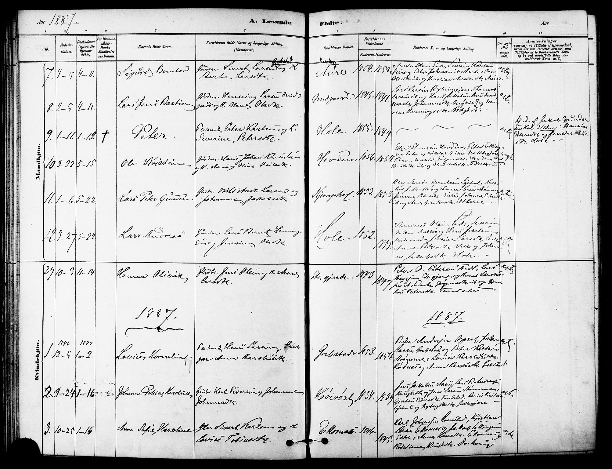 Ministerialprotokoller, klokkerbøker og fødselsregistre - Møre og Romsdal, AV/SAT-A-1454/523/L0334: Parish register (official) no. 523A01, 1878-1891