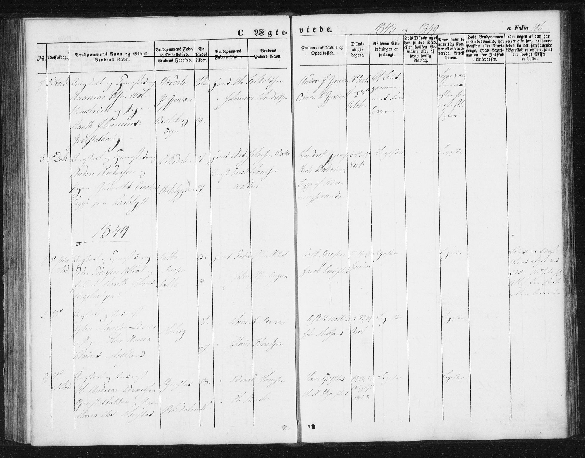 Ministerialprotokoller, klokkerbøker og fødselsregistre - Sør-Trøndelag, SAT/A-1456/616/L0407: Parish register (official) no. 616A04, 1848-1856, p. 106