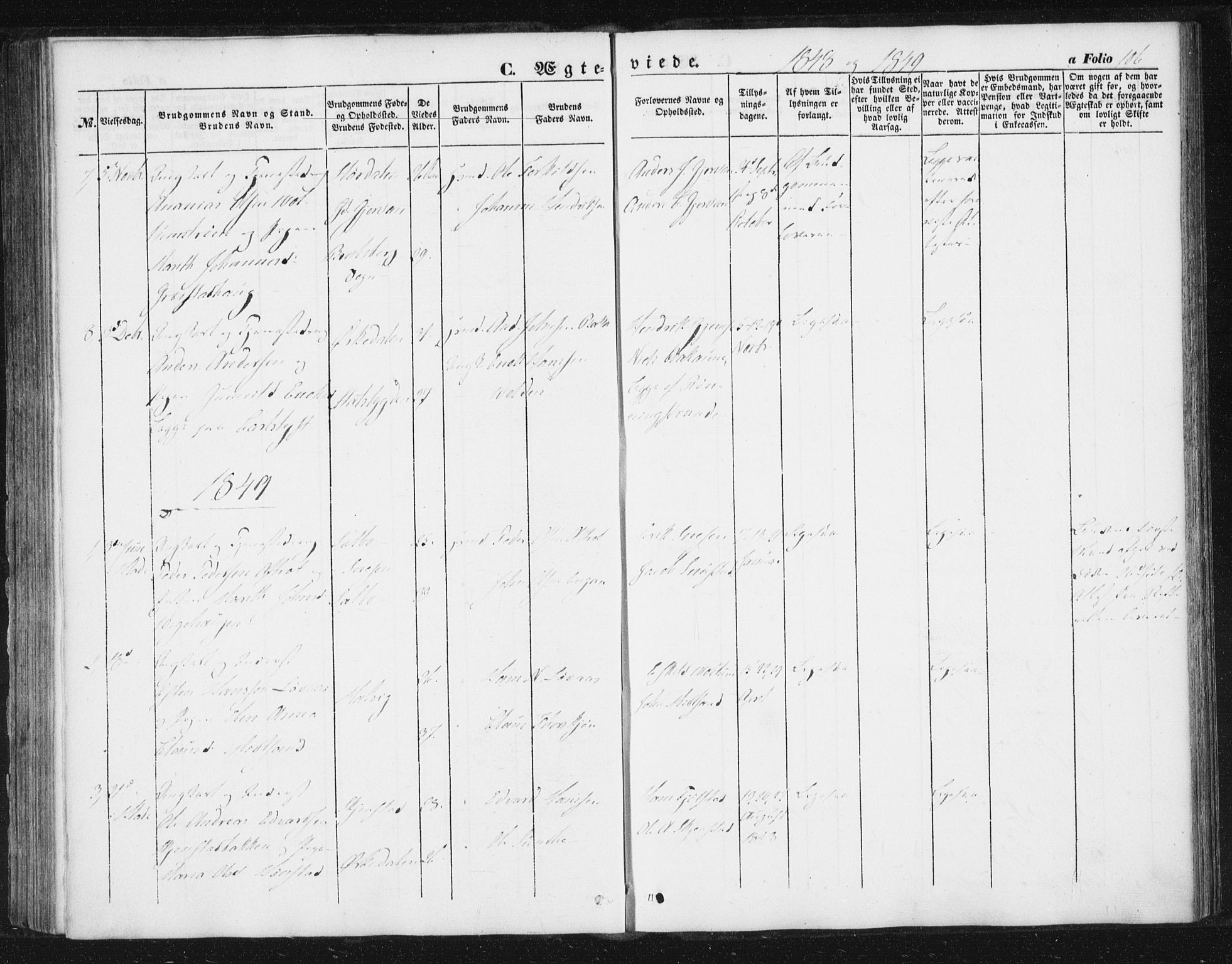 Ministerialprotokoller, klokkerbøker og fødselsregistre - Sør-Trøndelag, AV/SAT-A-1456/616/L0407: Parish register (official) no. 616A04, 1848-1856, p. 106