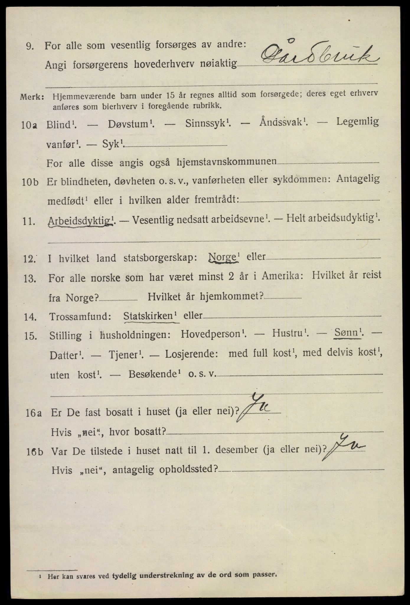 SAKO, 1920 census for Bø (Telemark), 1920, p. 4021