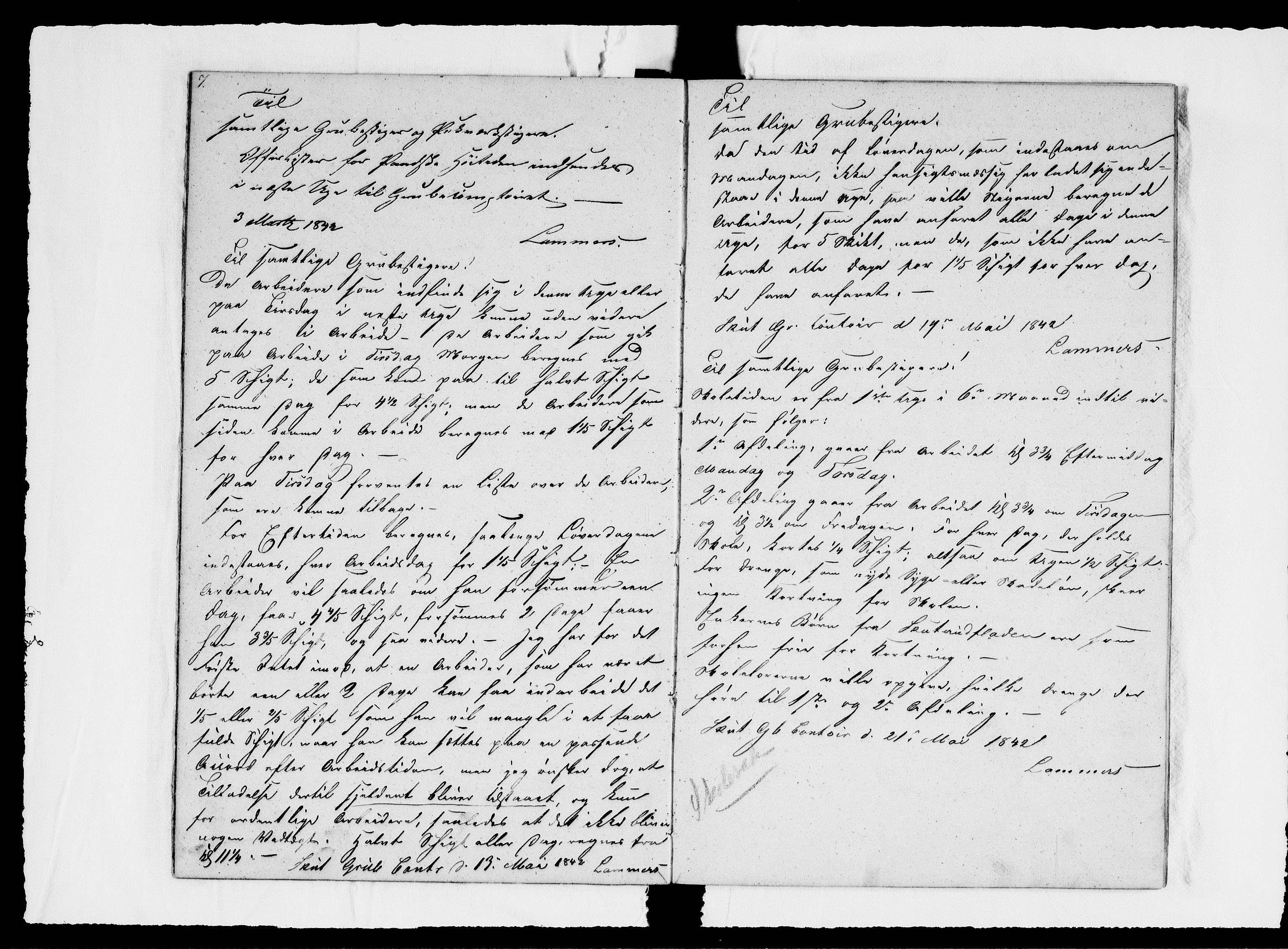 Modums Blaafarveværk, AV/RA-PA-0157/G/Ge/L0312/0001: -- / Journal for Nordgruberne, 1840-1844, p. 10