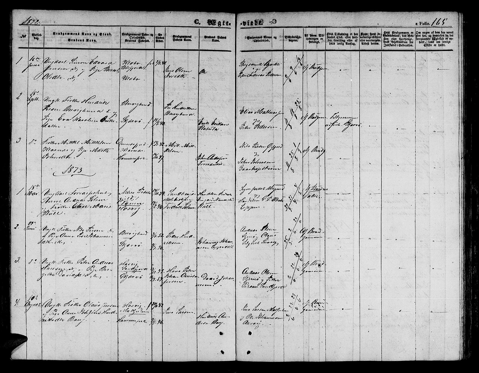 Loppa sokneprestkontor, SATØ/S-1339/H/Hb/L0003klokker: Parish register (copy) no. 3, 1853-1880, p. 165