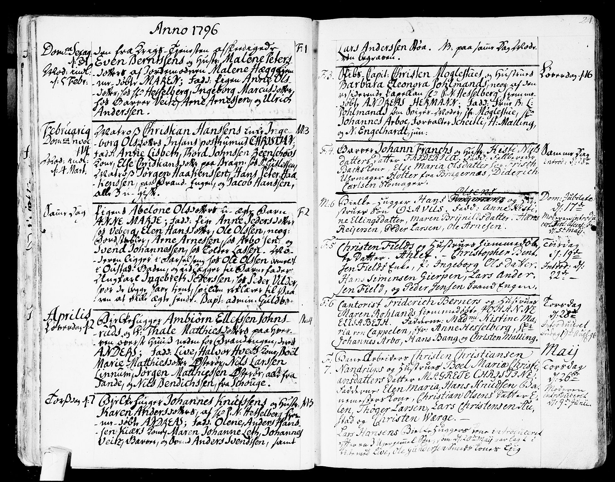 Strømsø kirkebøker, SAKO/A-246/F/Fa/L0010: Parish register (official) no. I 10, 1792-1822, p. 24