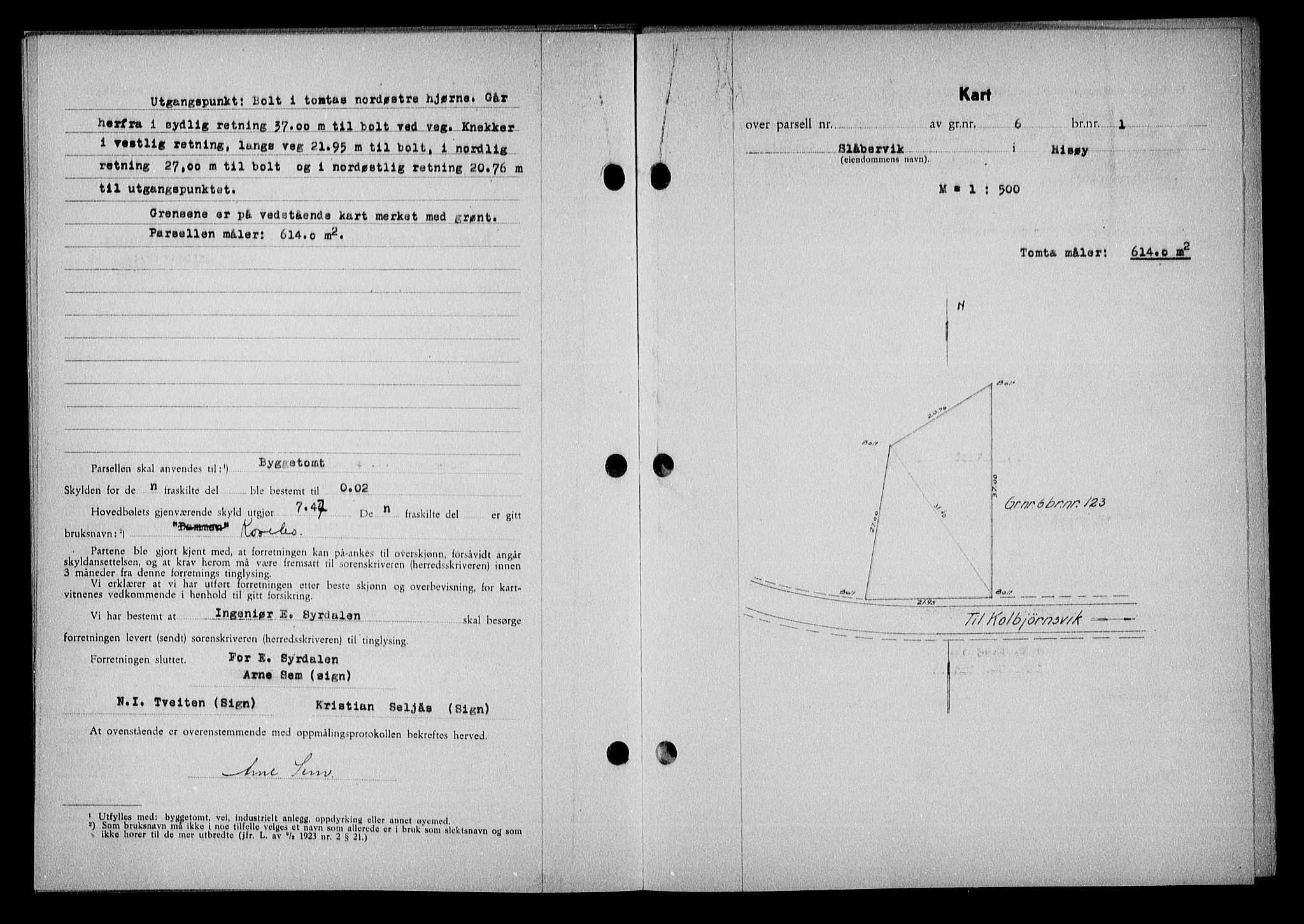 Nedenes sorenskriveri, AV/SAK-1221-0006/G/Gb/Gba/L0050: Mortgage book no. A-IV, 1942-1943, Diary no: : 300/1943