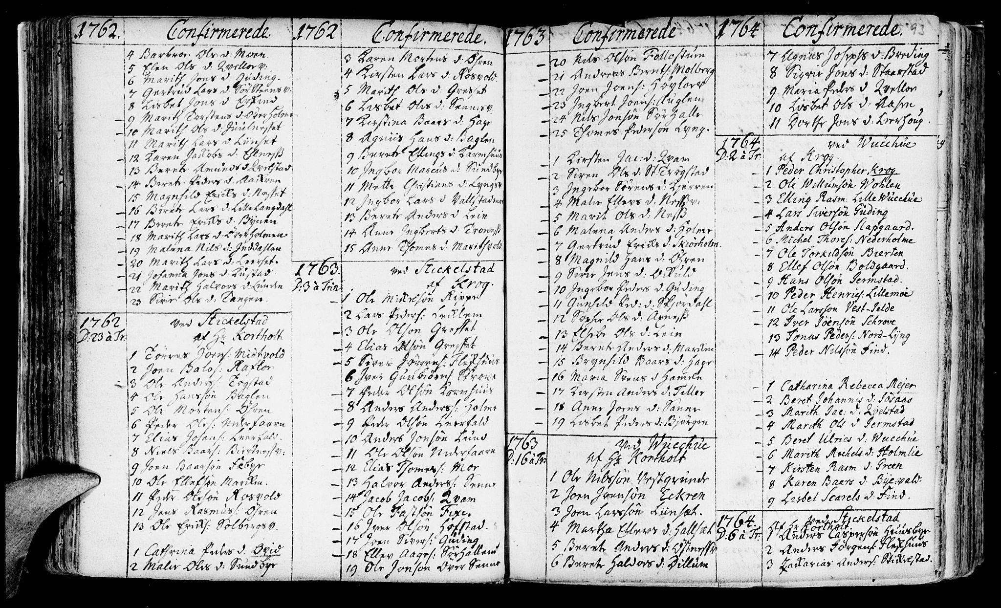 Ministerialprotokoller, klokkerbøker og fødselsregistre - Nord-Trøndelag, SAT/A-1458/723/L0231: Parish register (official) no. 723A02, 1748-1780, p. 93