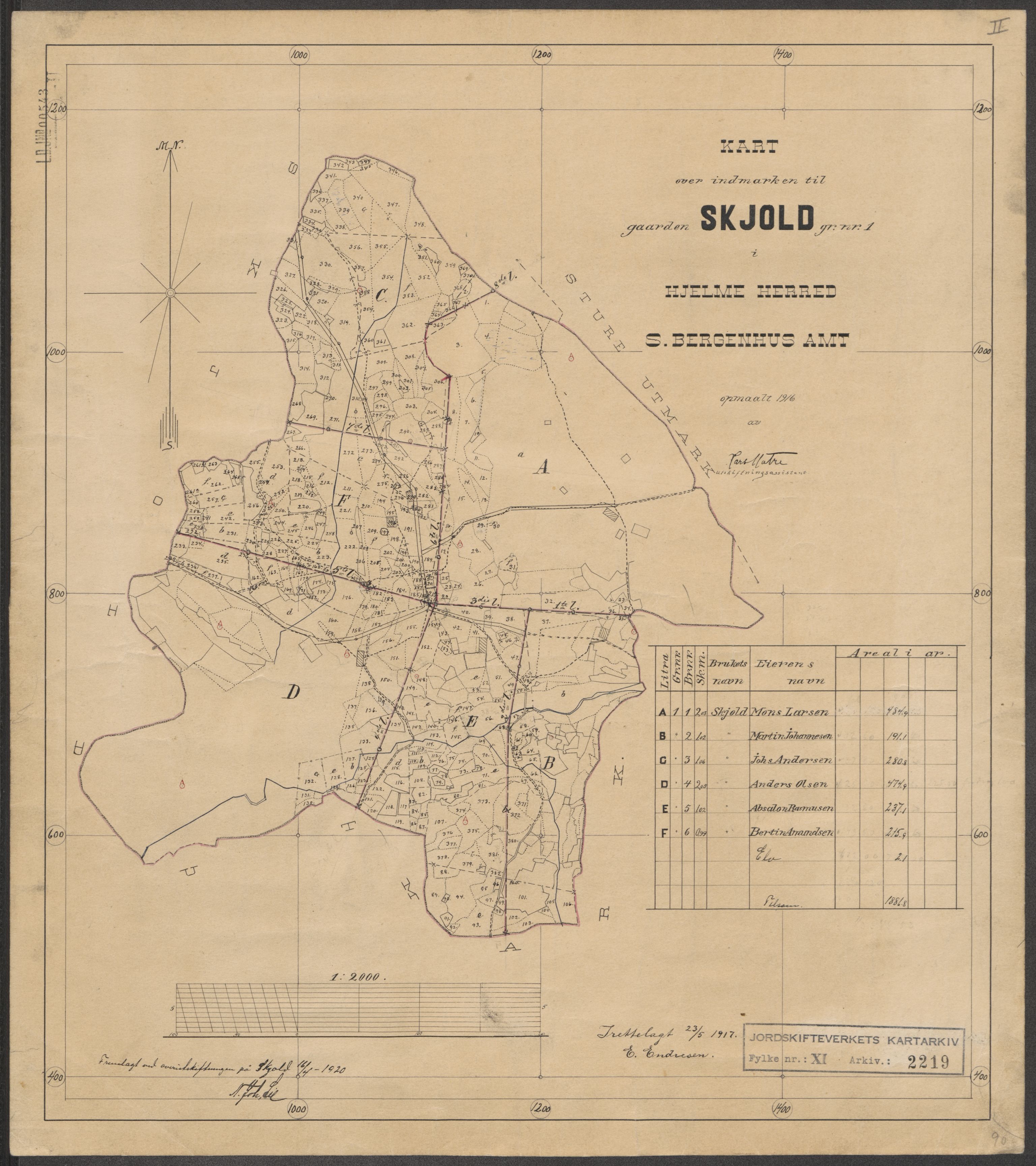 Jordskifteverkets kartarkiv, AV/RA-S-3929/T, 1859-1988, p. 2478