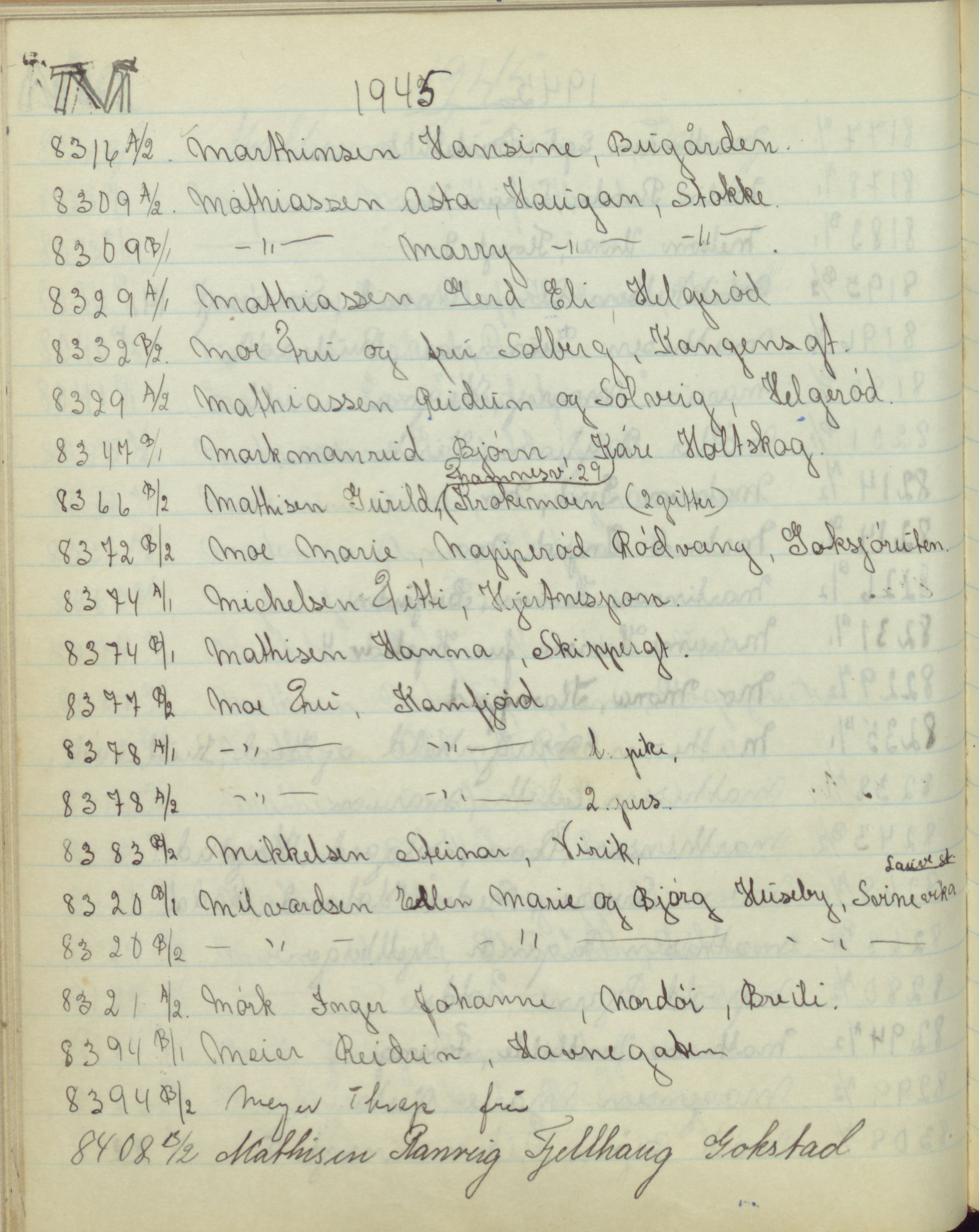 Pa 1494 - Jørgensen, Antonius. Fotograf, VEMU/A-2760/F/Fb, 1927-1984, p. 4586