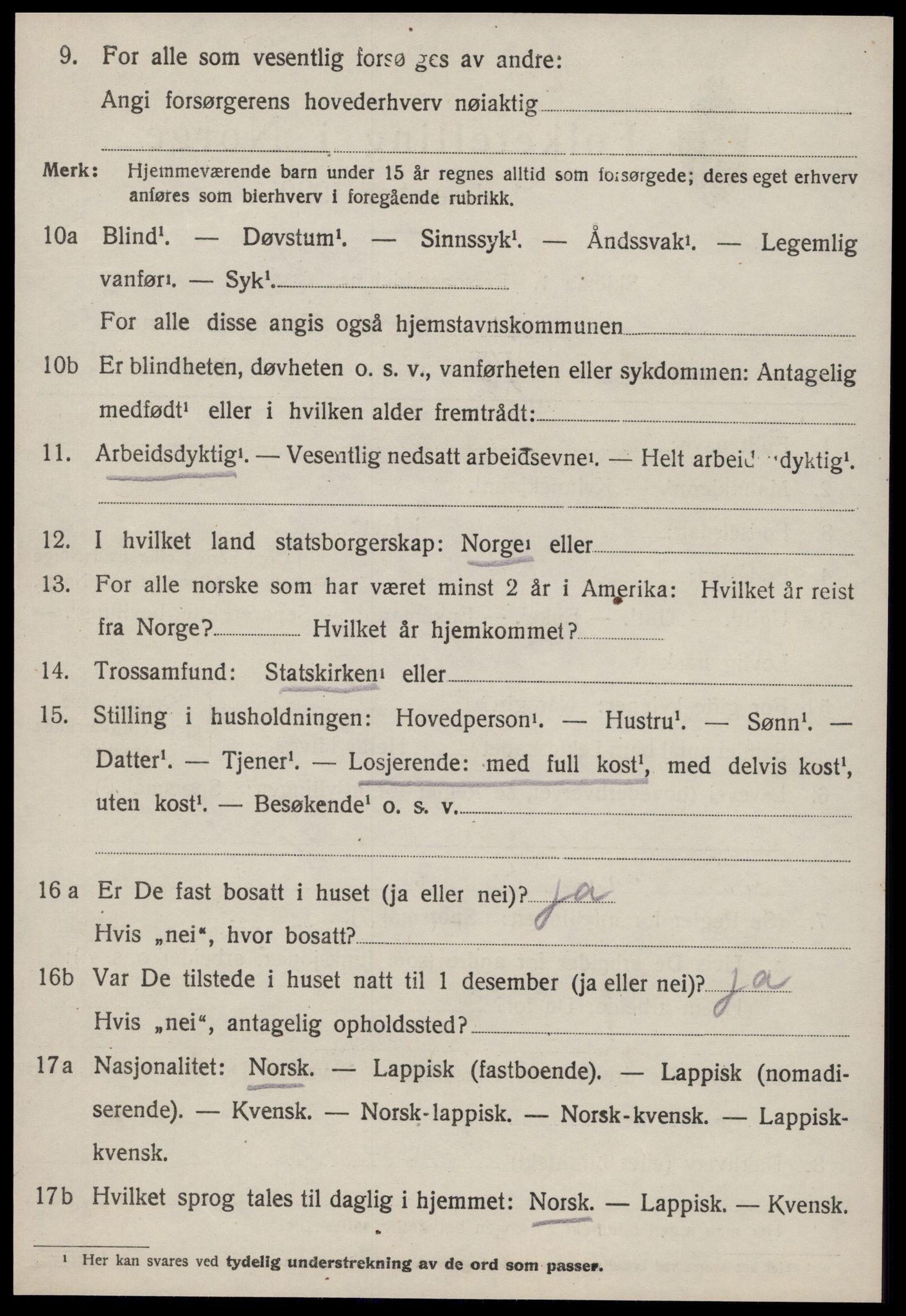 SAT, 1920 census for Meldal, 1920, p. 11726