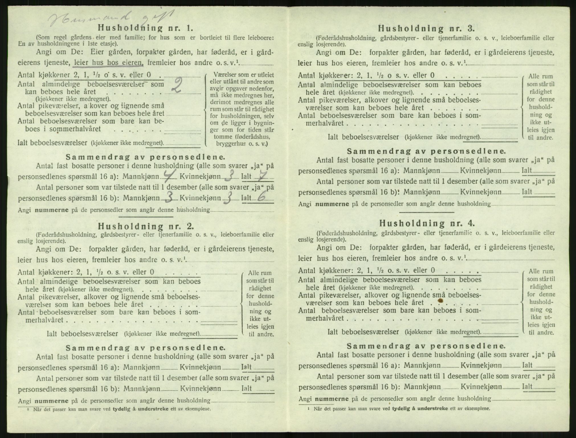 SAT, 1920 census for Borge, 1920, p. 1282