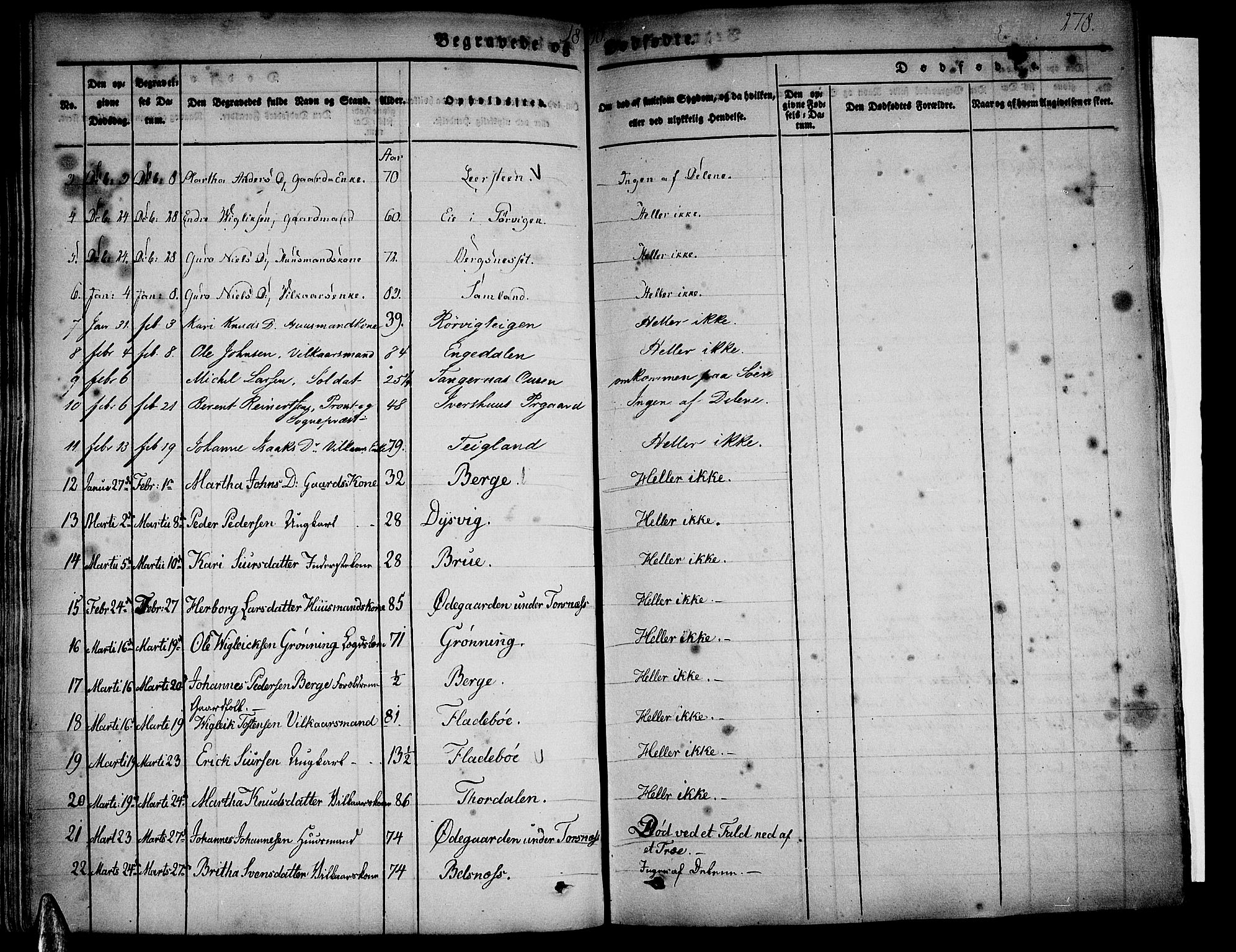 Strandebarm sokneprestembete, AV/SAB-A-78401/H/Haa: Parish register (official) no. A 6, 1826-1843, p. 278