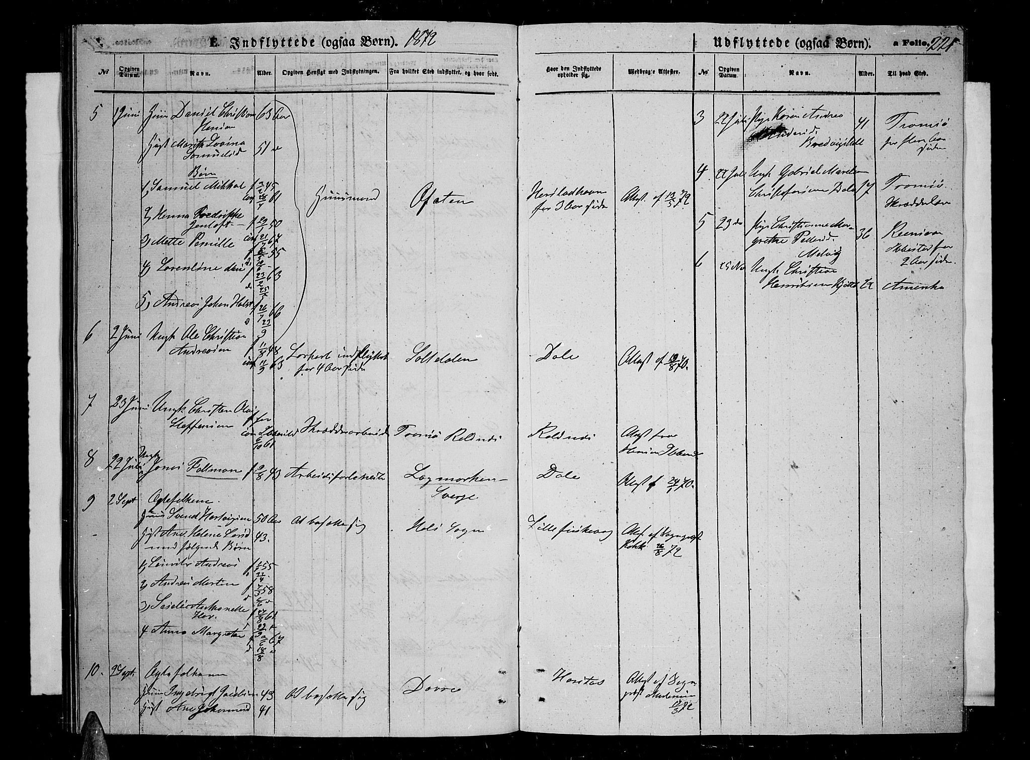 Trondenes sokneprestkontor, SATØ/S-1319/H/Hb/L0009klokker: Parish register (copy) no. 9, 1870-1876, p. 221